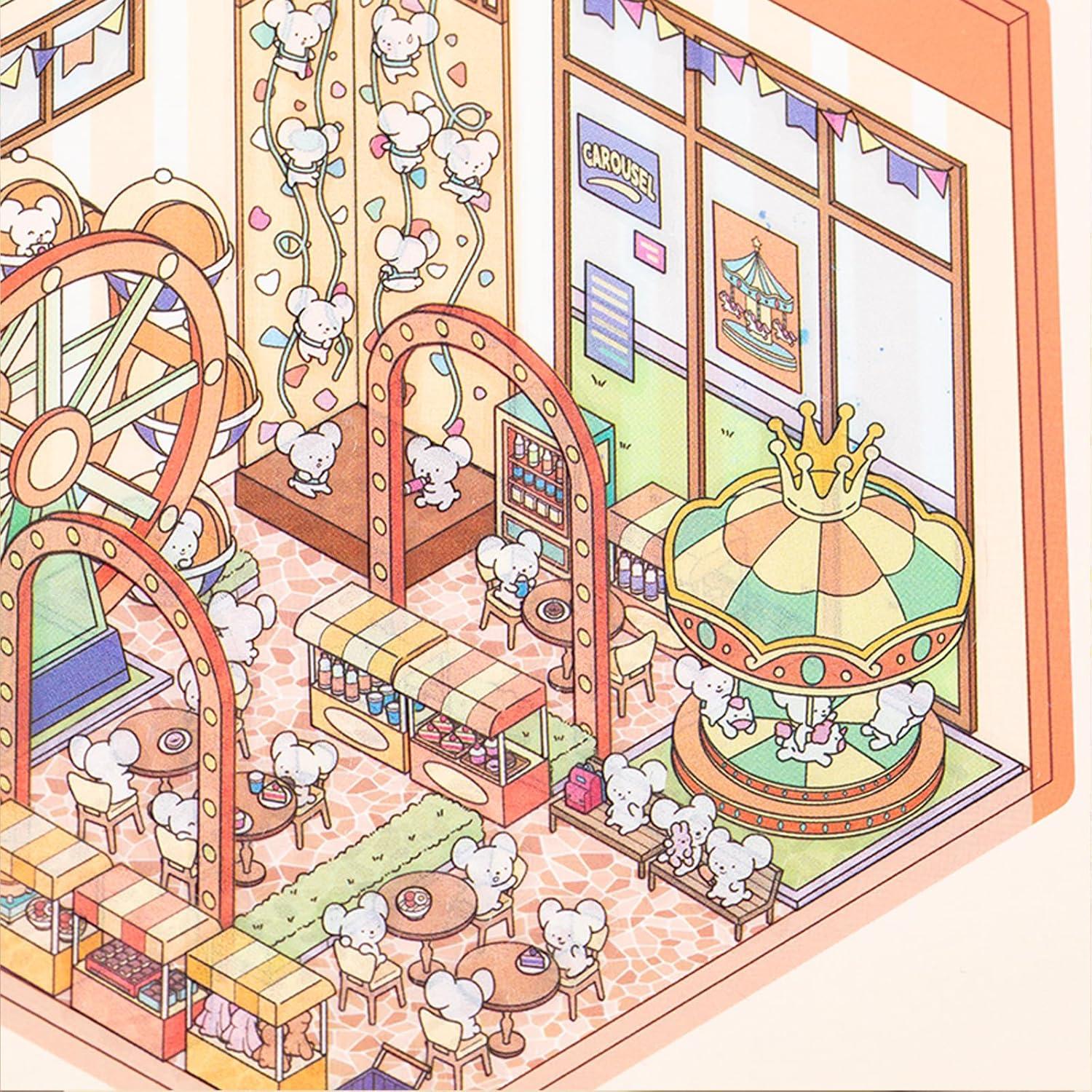 Libro de Stickers 3D DIY Casa BROVITI - 6 Diseños Creativos