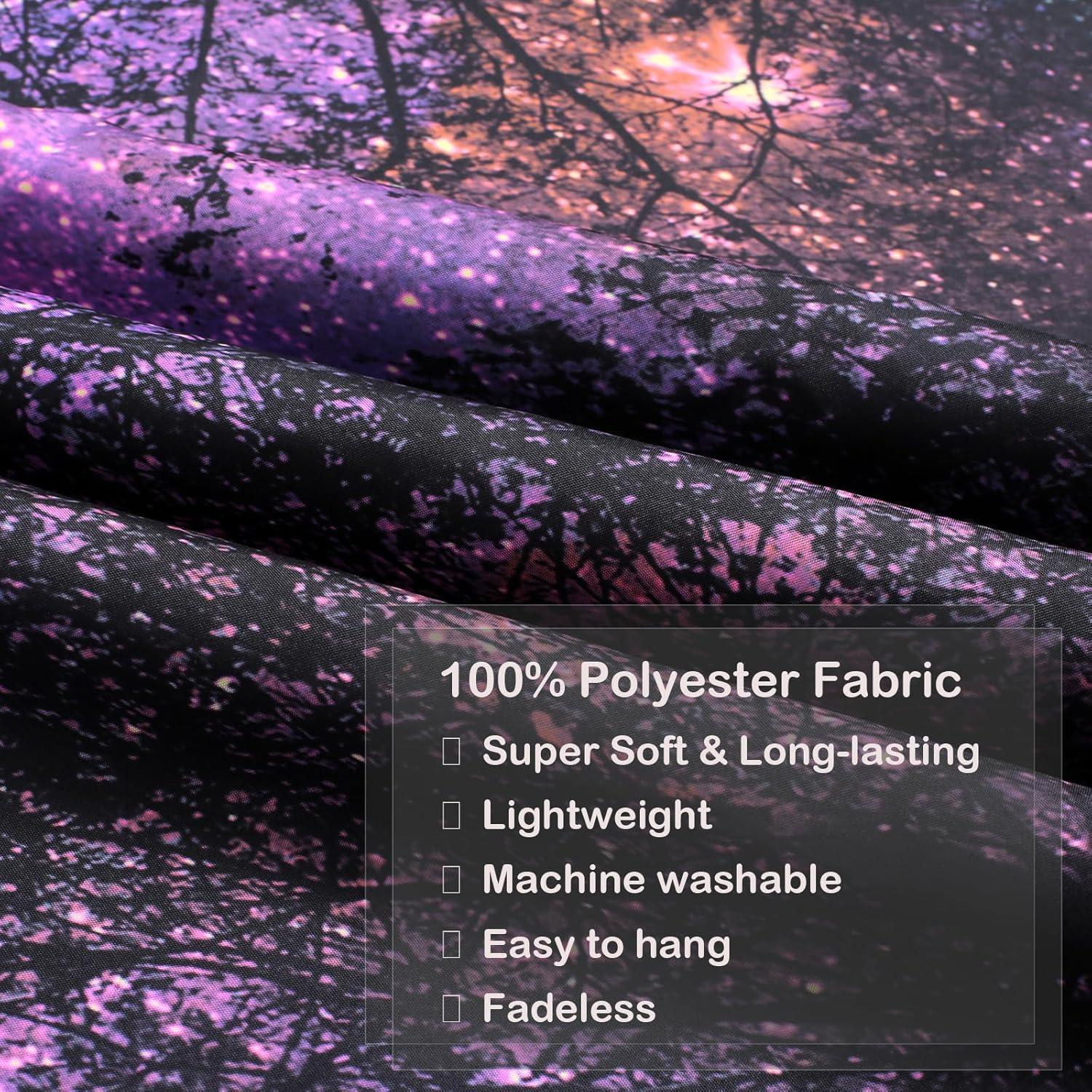 Tapiz Miytal Blacklight Cielo Estrellado 130x150 cm