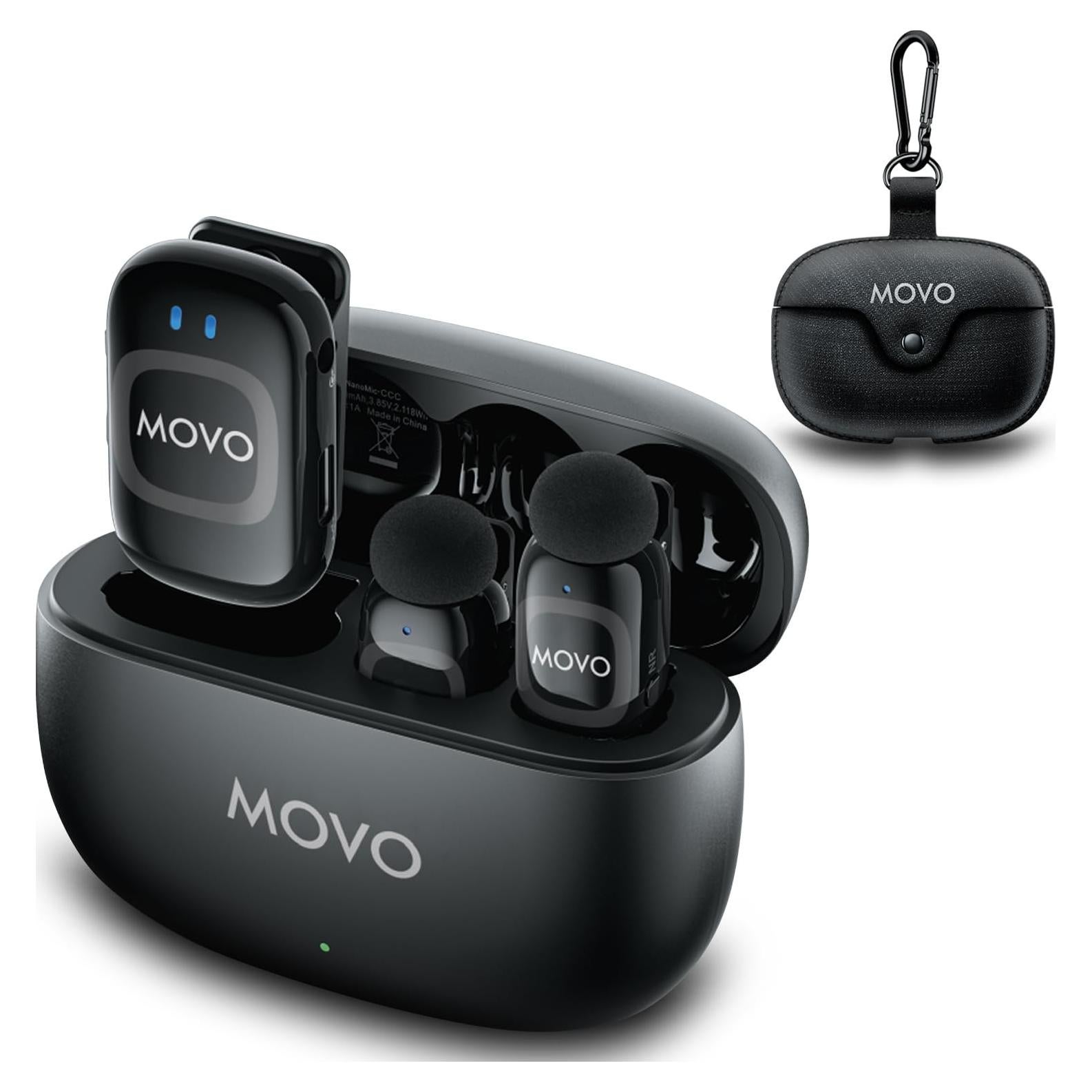 Micrófono Lavalier Inalámbrico Movo NanoMic 3.5mm para DSLR