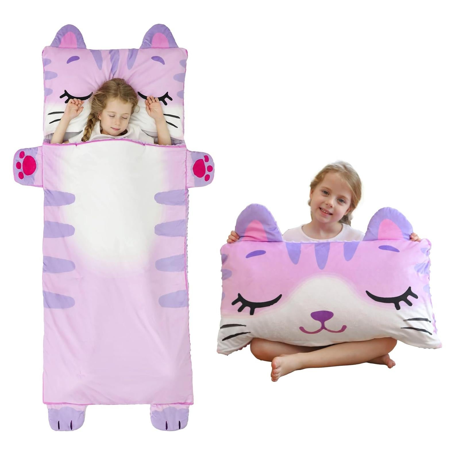 Saco de dormir 3 en 1 Rabtero para niños Gato 157x72 cm