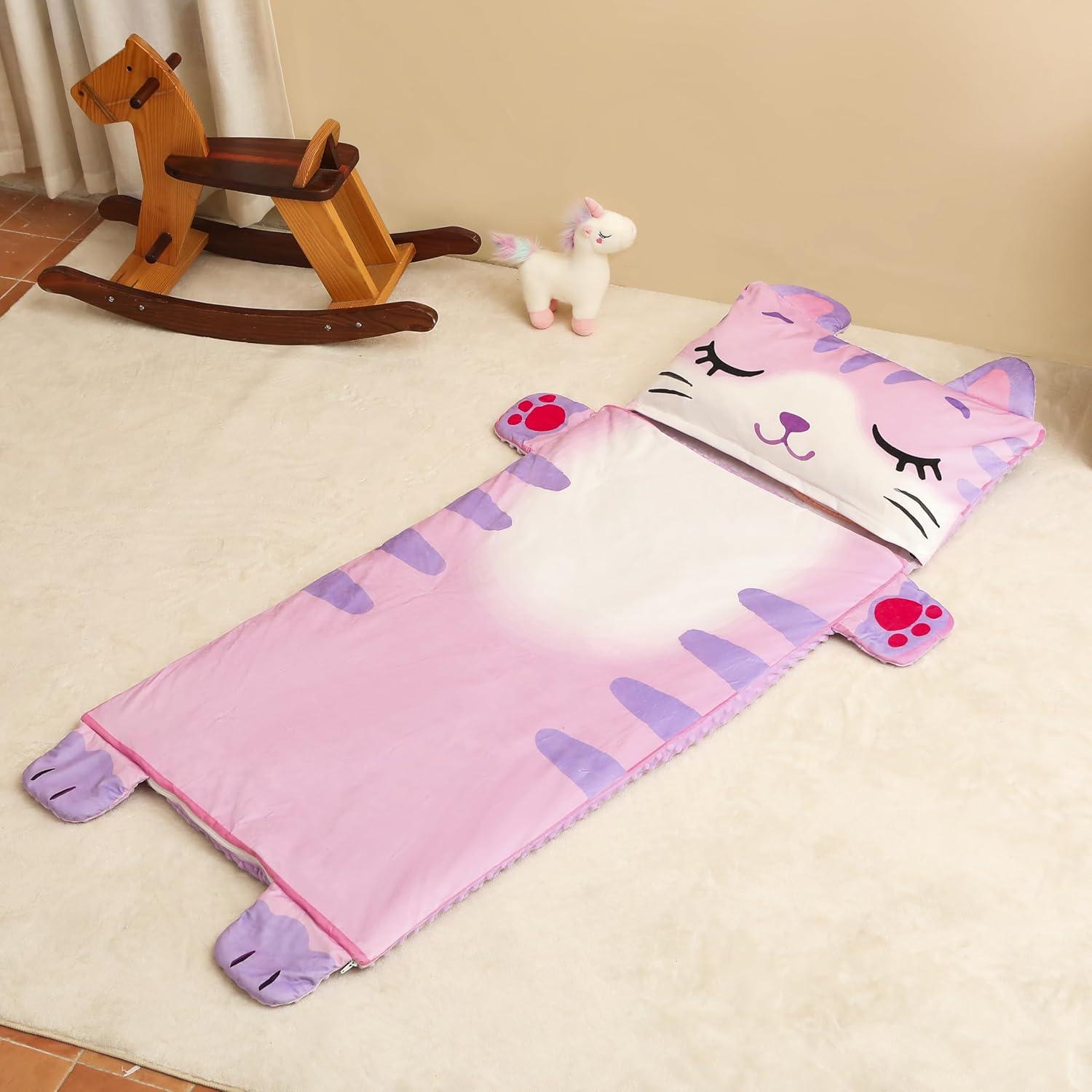Saco de dormir 3 en 1 Rabtero para niños Gato 157x72 cm