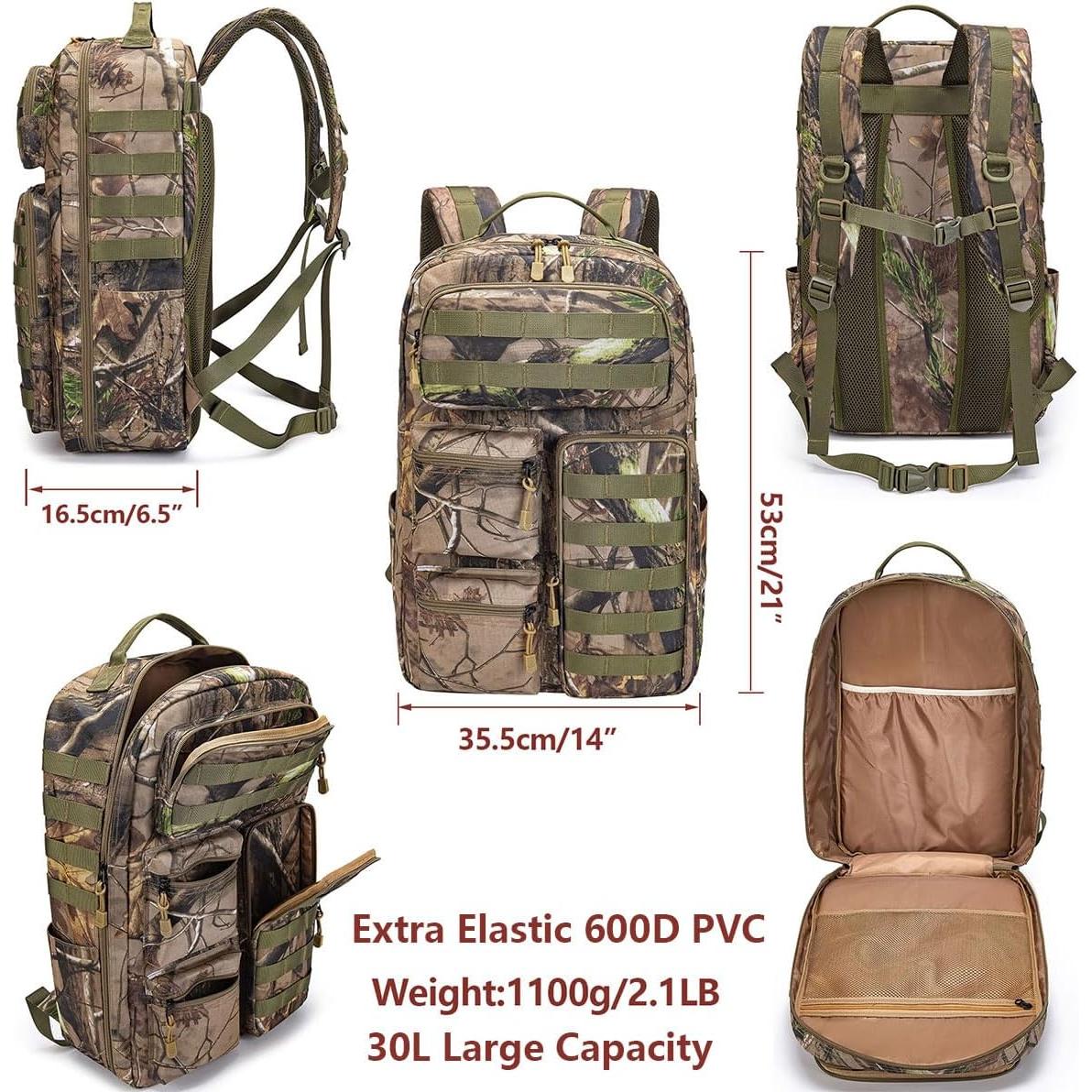 Mochila Táctica Camo Impermeable 30L MOLLE Unisex