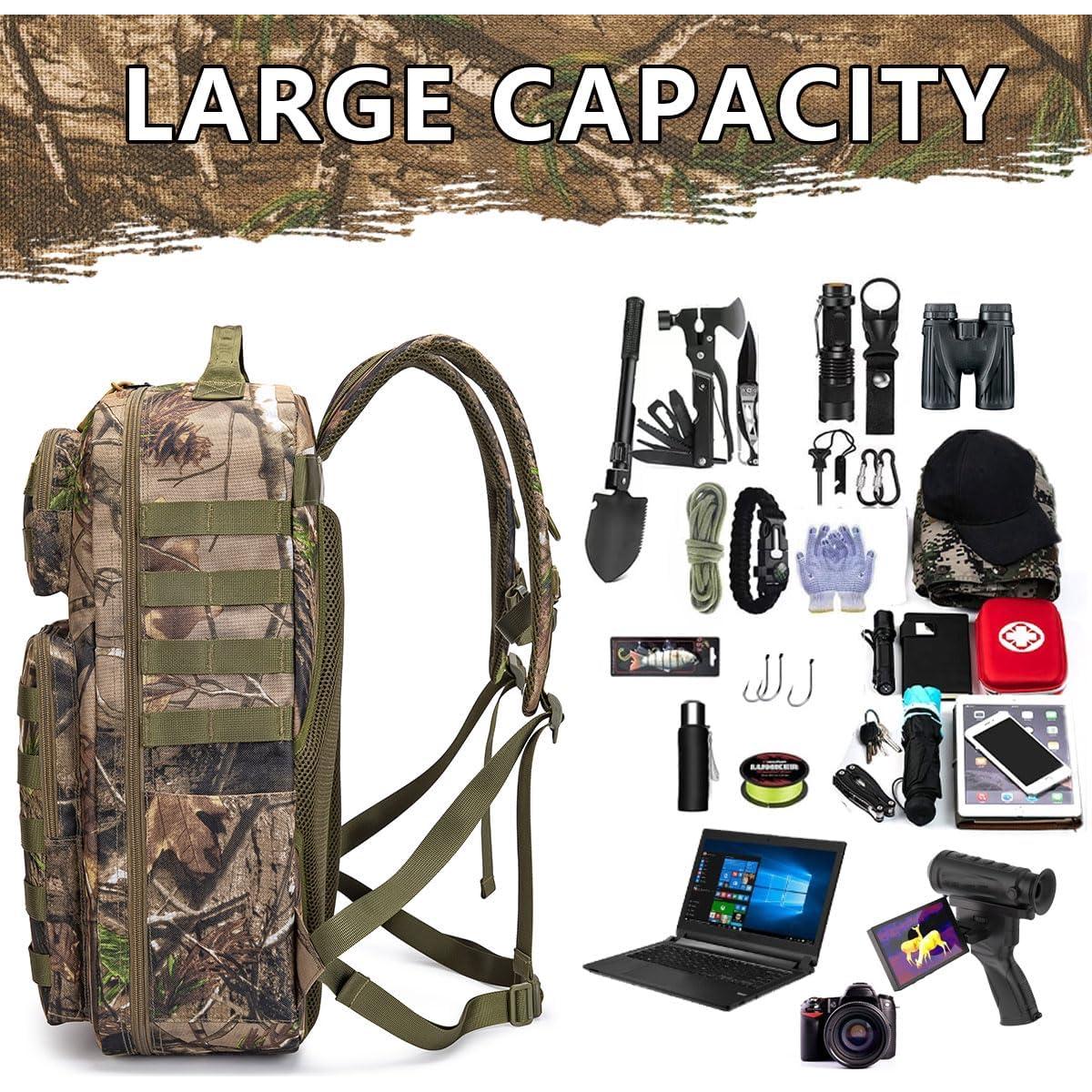 Mochila Táctica Camo Impermeable 30L MOLLE Unisex