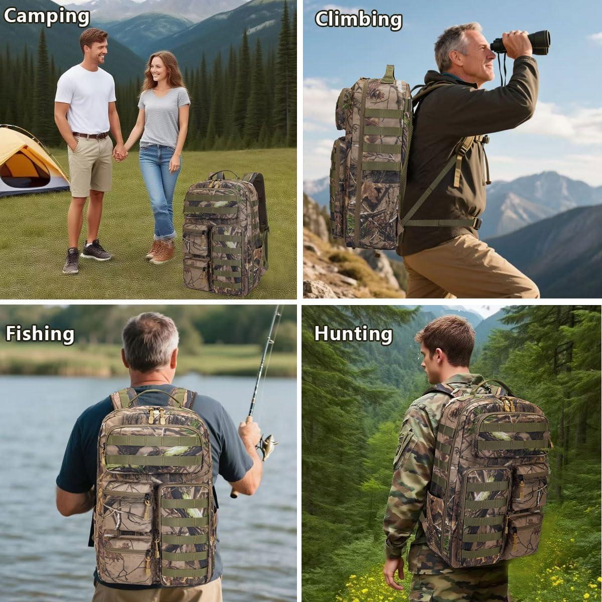 Mochila Táctica Camo Impermeable 30L MOLLE Unisex