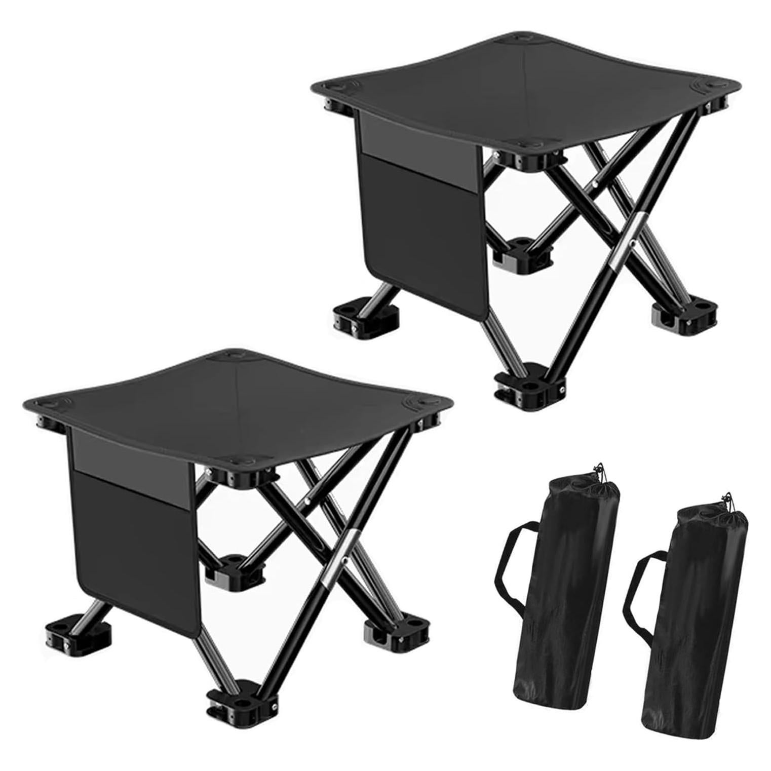 2 Pares de Taburete de Camping Plegable CYWDTYRDXZ 136kg