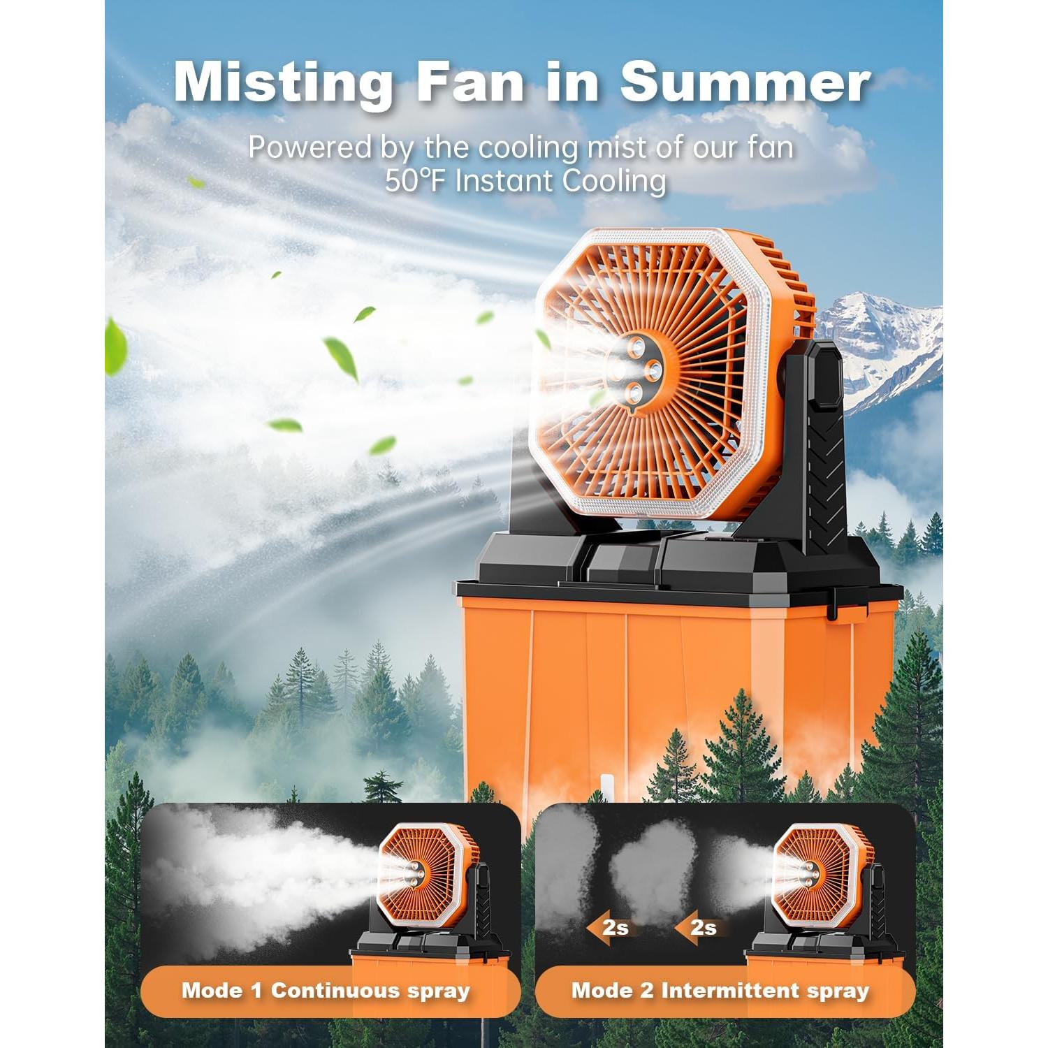 Ventilador de Nebulización Portátil Orteen 24000mAh 8L