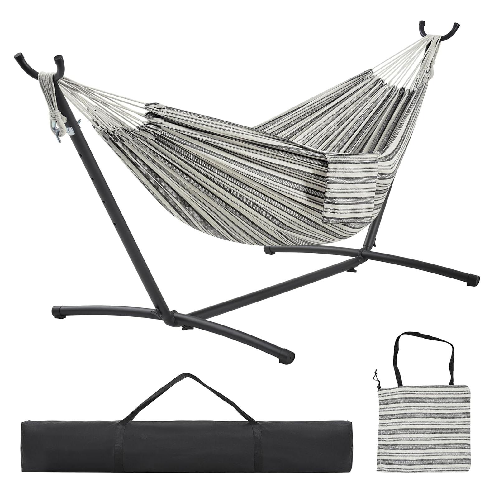 Conjunto de hamaca y soporte Yaheetech para 2 personas 204 kg