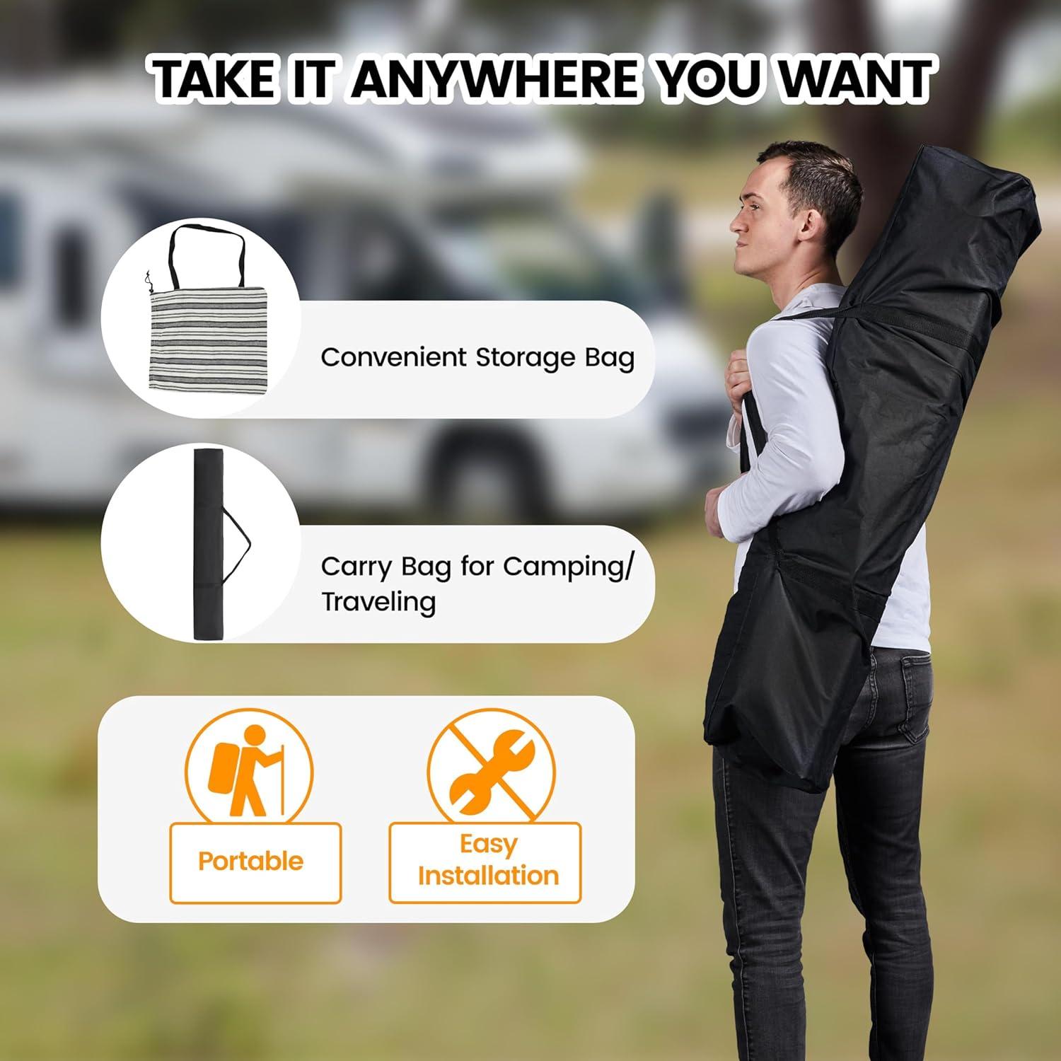 Conjunto de hamaca y soporte Yaheetech para 2 personas 204 kg