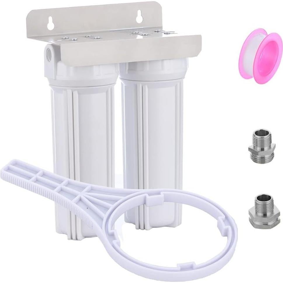 Sistema de Filtro de Agua Doble Nasibey CWF02 para RV 2 Etapas