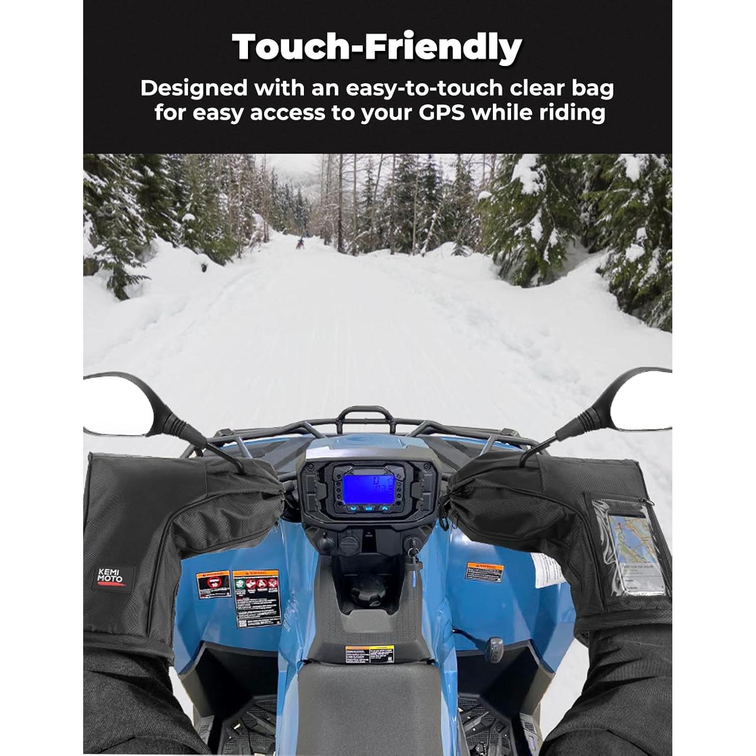 Guantes KEMIMOTO ATV para Motonieve, Impermeables y Calentadores