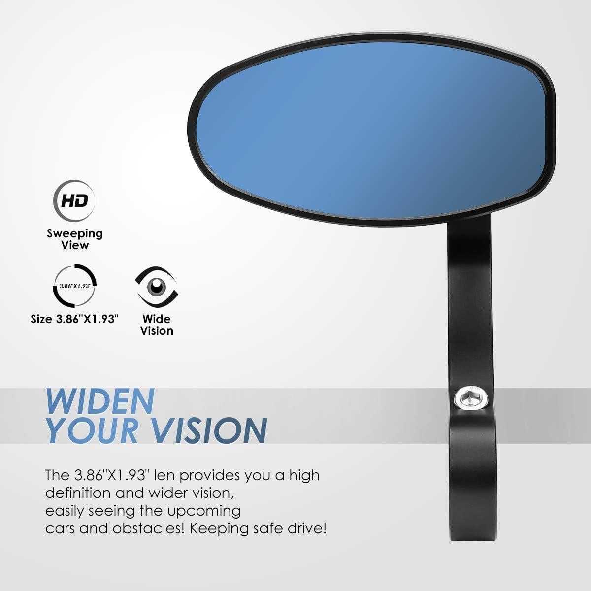 Espejo Retrovisor KEMIMOTO CNC Antideslumbrante 9.8x4.9cm