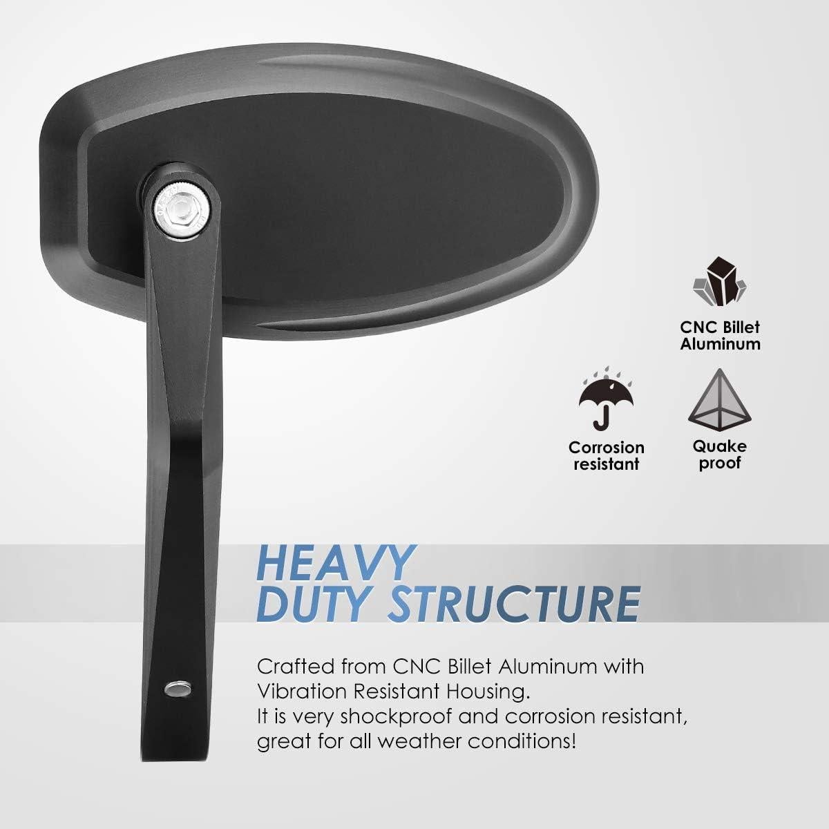 Espejo Retrovisor KEMIMOTO CNC Antideslumbrante 9.8x4.9cm