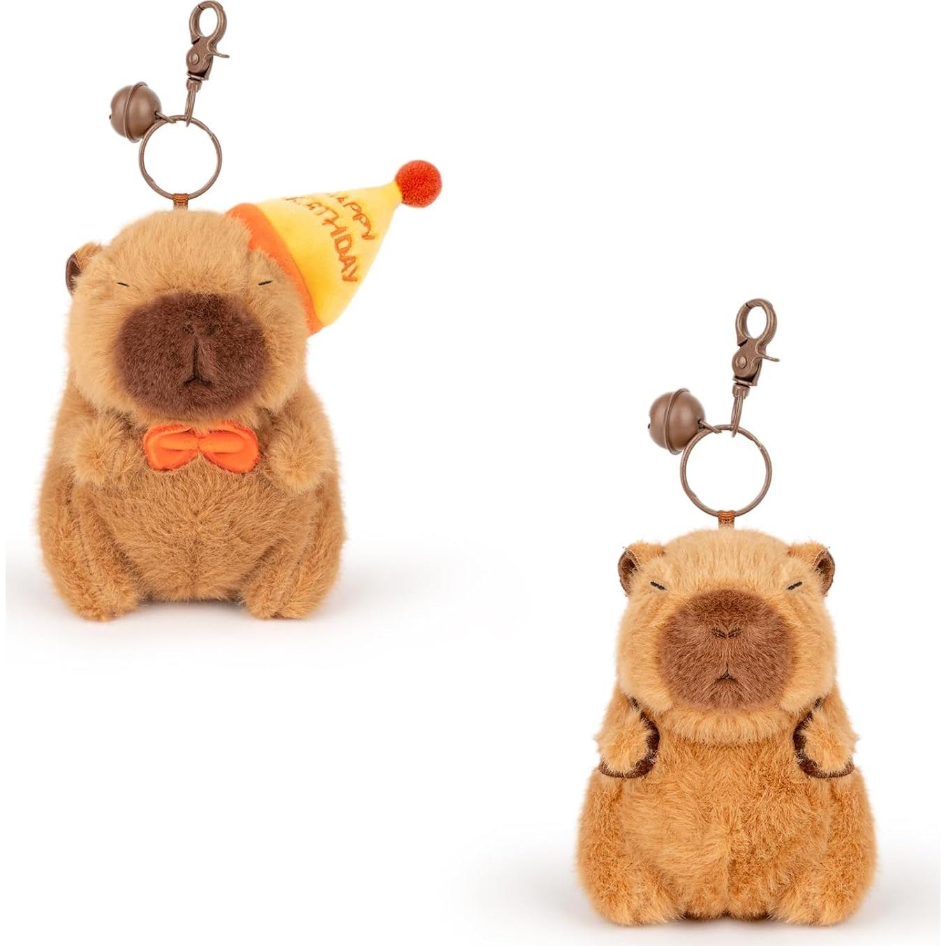 Llavero de Peluche Capibara Adorlynetty 11.94 cm Suave