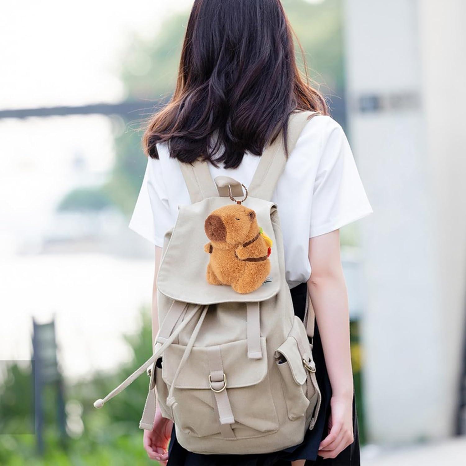 Llavero de Peluche Capibara Adorlynetty 11.94 cm Suave