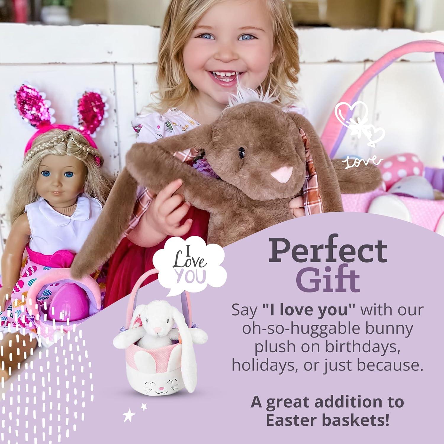 Conejo de Peluche Plushible Marrón 45.72 cm Suave y Abrazable