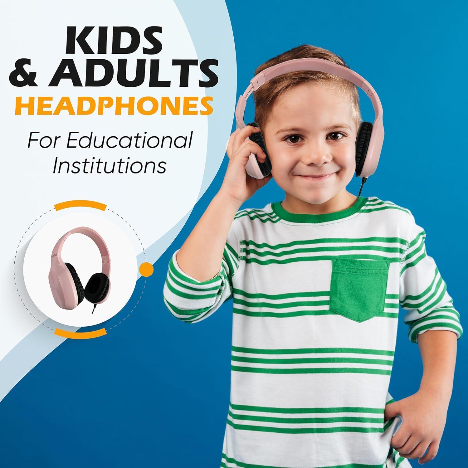 Auriculares de Cuero Bulktech sobre la Oreja 5 Unidades Negro