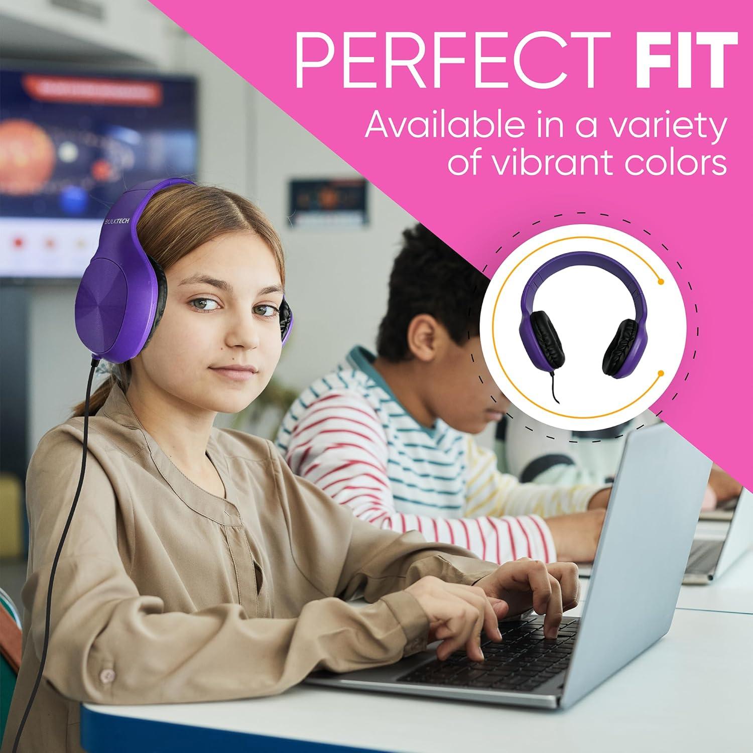 Auriculares de Cuero Bulktech sobre la Oreja 5 Unidades Negro