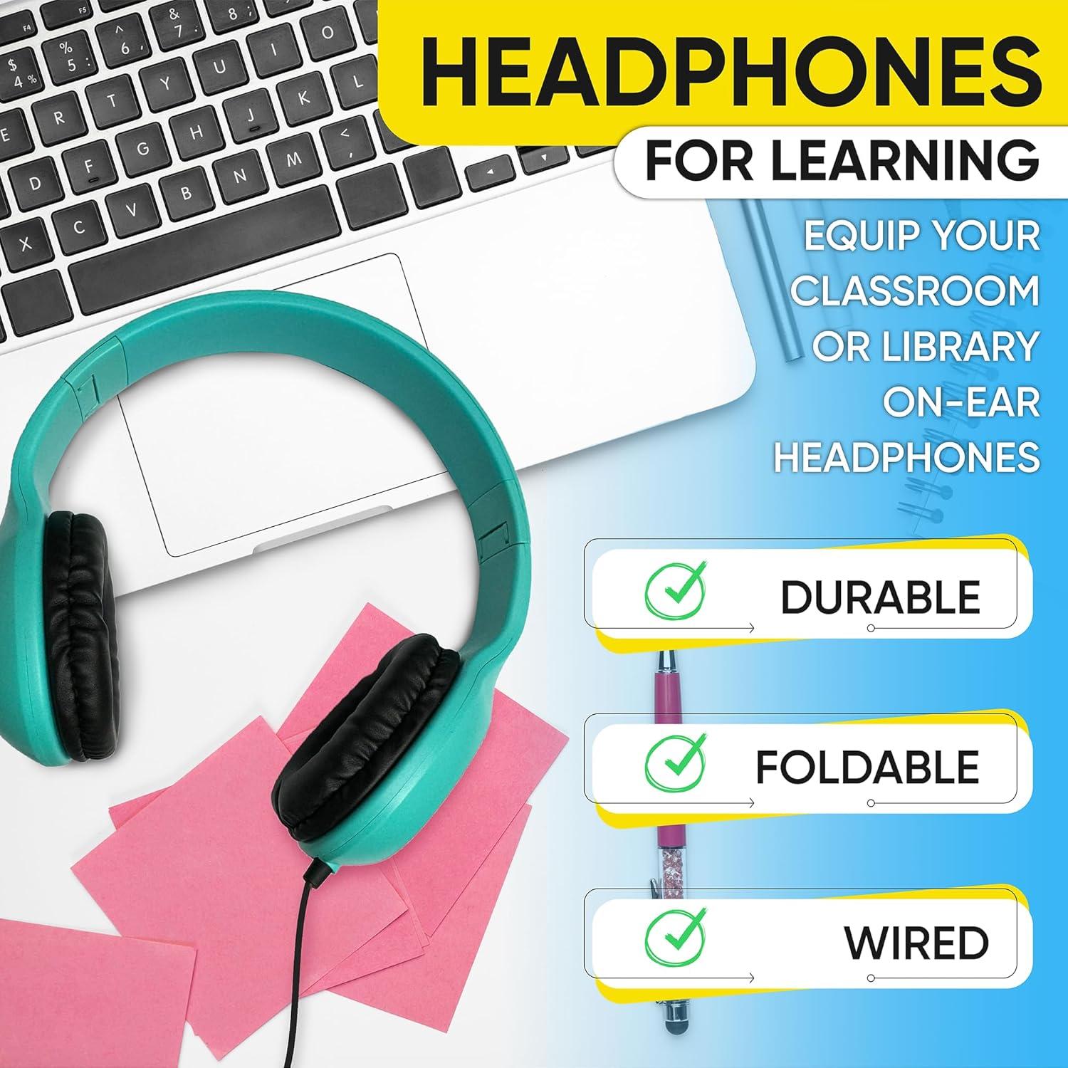 Auriculares de Cuero Bulktech sobre la Oreja 5 Unidades Negro