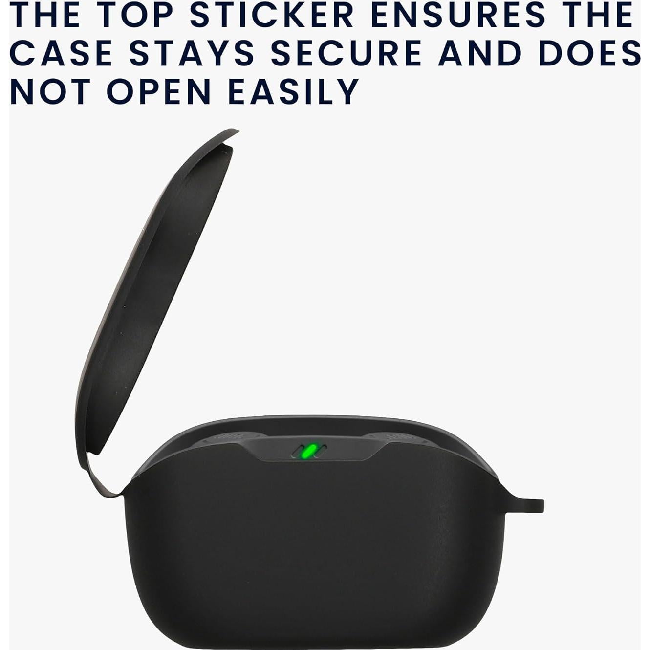 Funda de Silicona kwmobile para JBL Vibe Buds - Negro