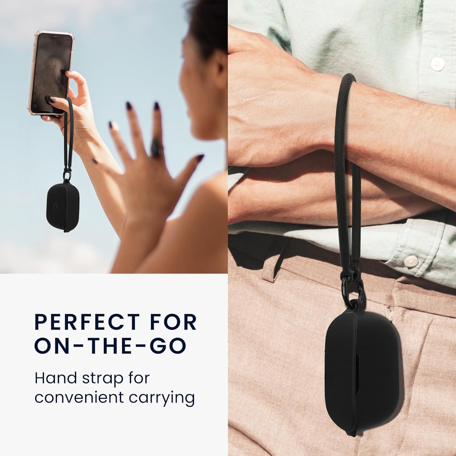 Funda de Silicona kwmobile para JBL Vibe Buds - Negro