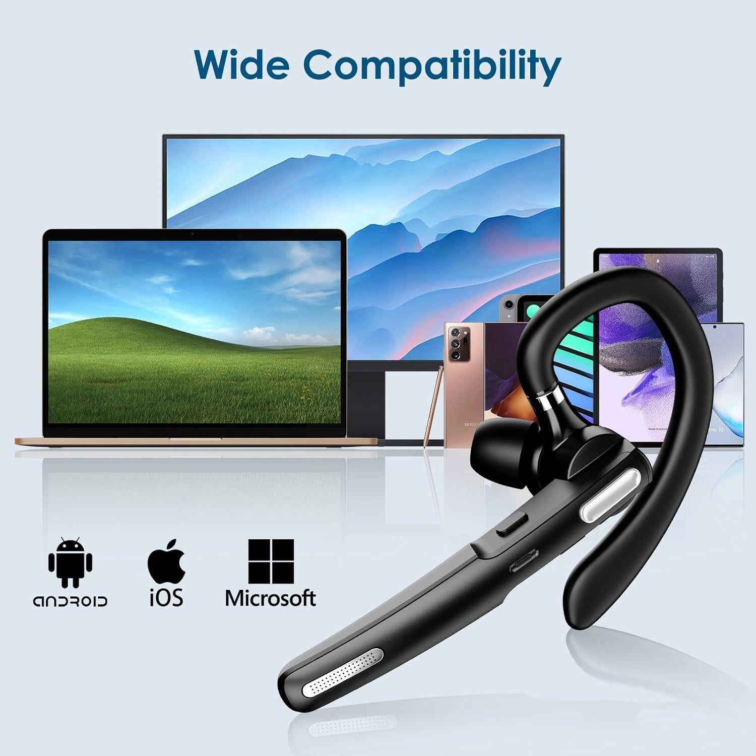 Auricular Bluetooth ICOMTOFIT G3 Inalámbrico Manos Libres Negro