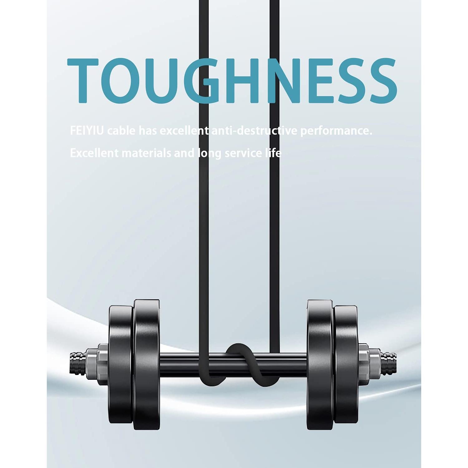 Cable de carga rápida USB-C 1m FEIYIU para auriculares y altavoces