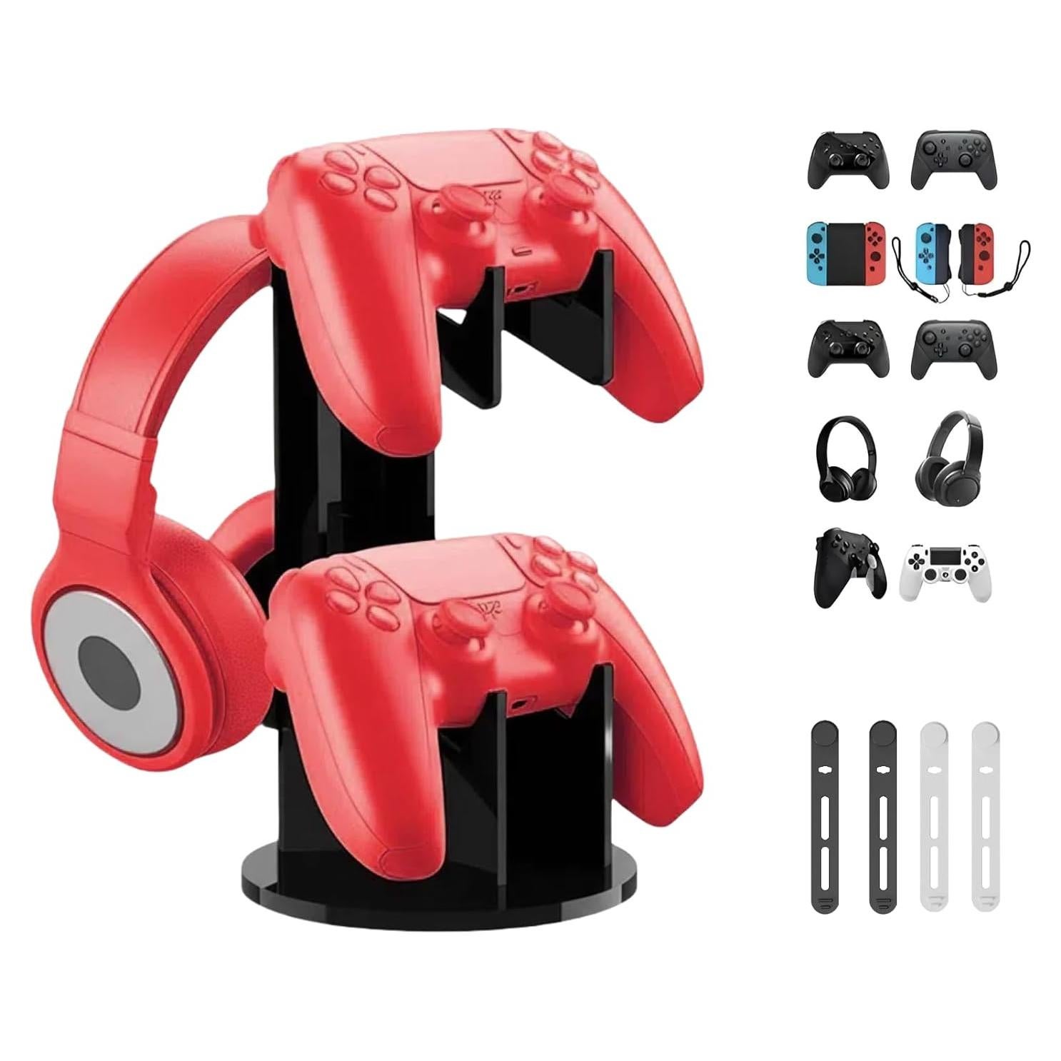 Soporte de Controlador y Auriculares MOKUYOBY 2 Niveles Negro