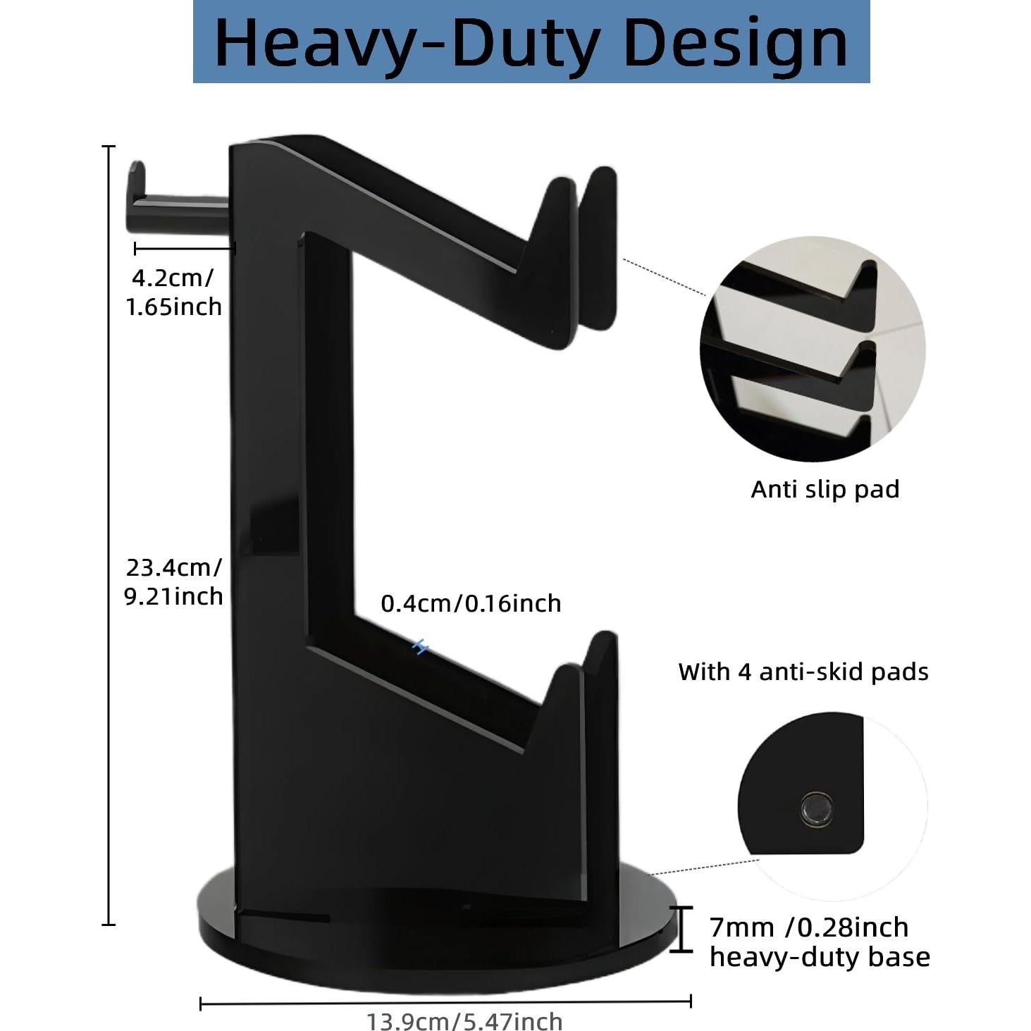 Soporte de Controlador y Auriculares MOKUYOBY 2 Niveles Negro