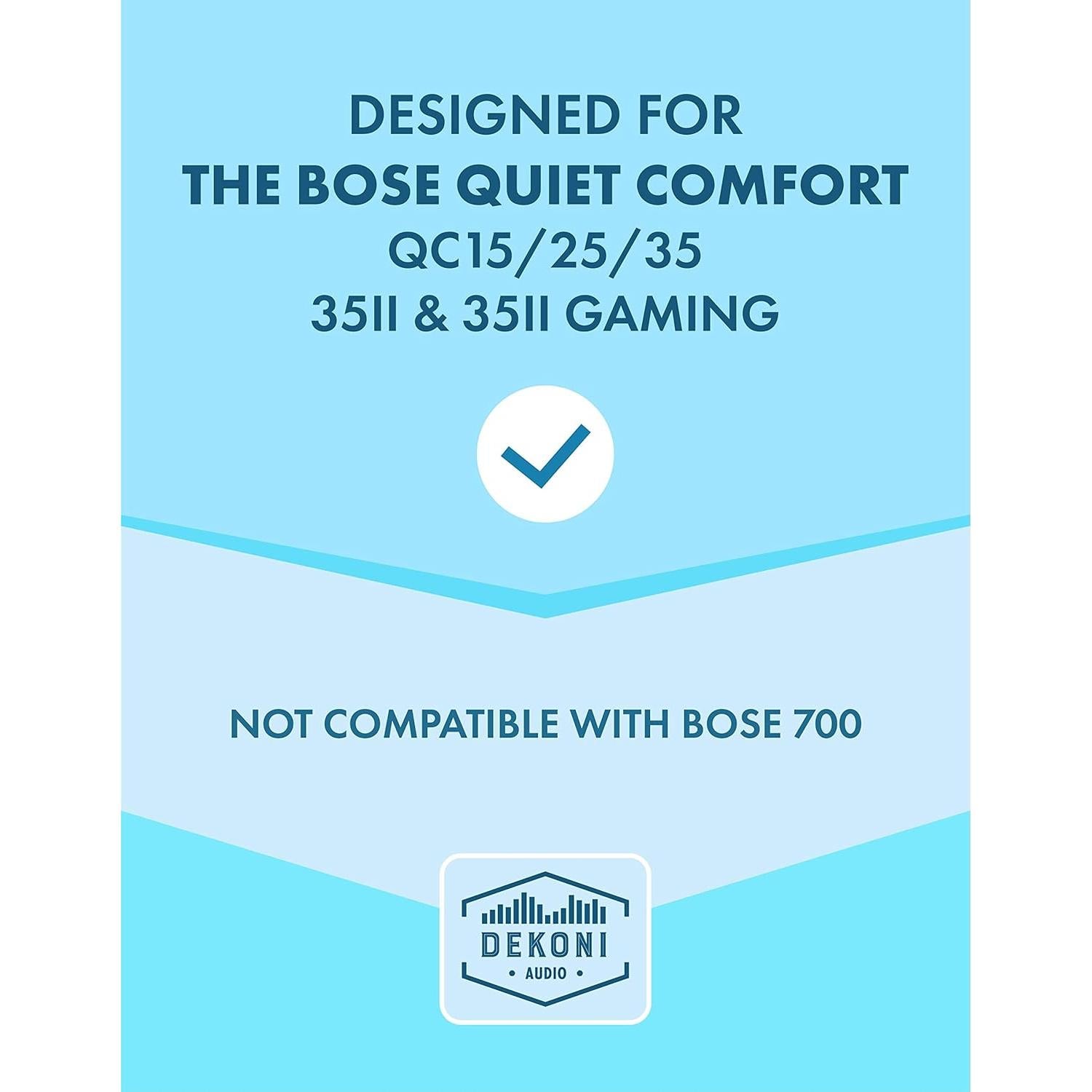 Almohadillas de Reemplazo Dekoni Choice Suede V2 para Bose QC35