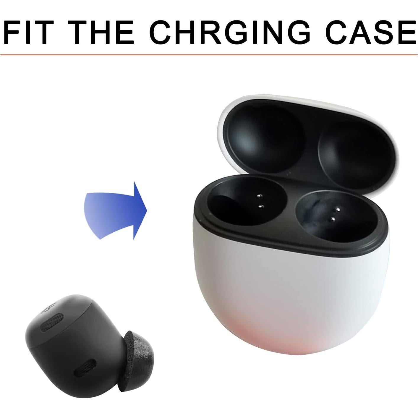 Consejos de Espuma Viscoelástica Mijusun para Google Pixel Buds Pro - 3 Pares