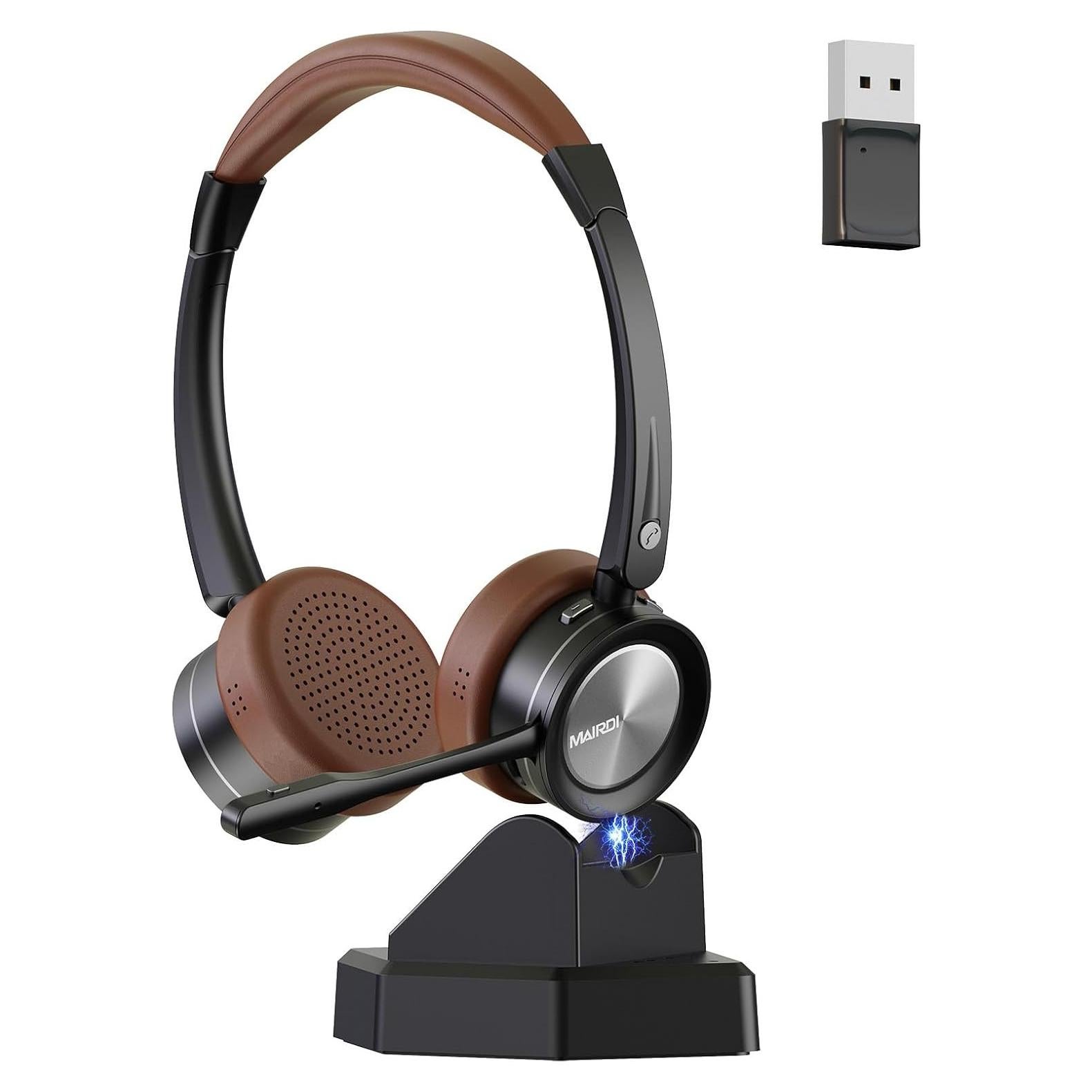 Auricular Bluetooth MAIRDI M890 con Micrófono y Cancelación de Ruido