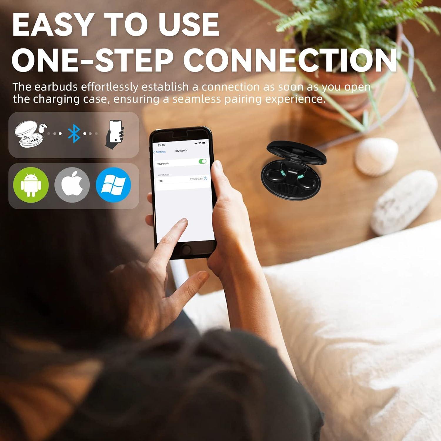 Auriculares Inalámbricos Mudtun T16 para Dormir - Verde Profundo