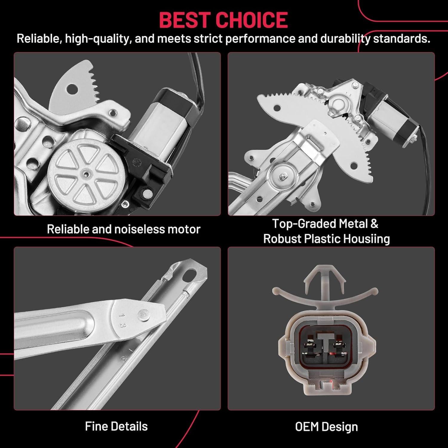 Regulador de Ventana Eléctrico BDFHYK Frontal Izquierdo Toyota Tacoma 1995-2004