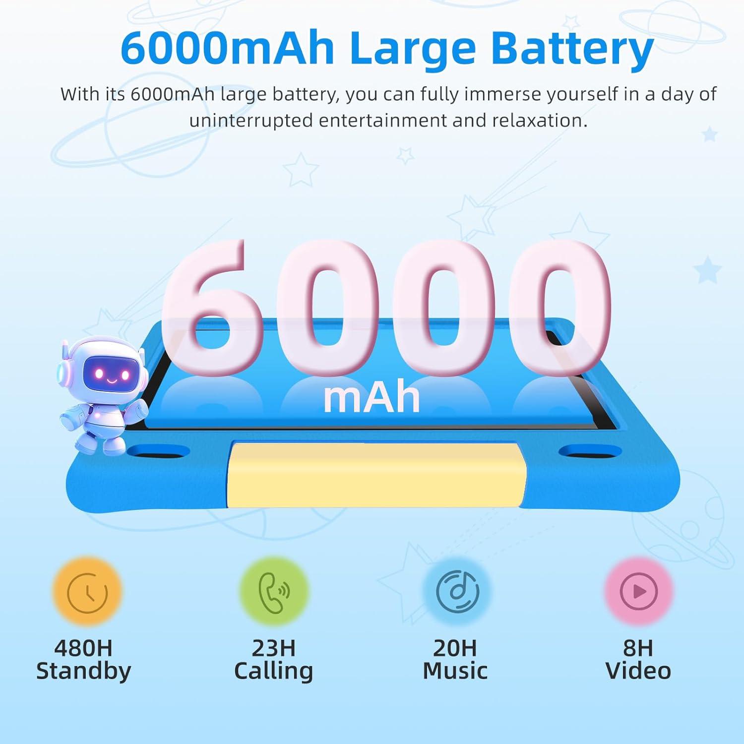 Tableta para Niños NRKDUBQ J10 10.1" HD 64GB 8GB RAM Azul