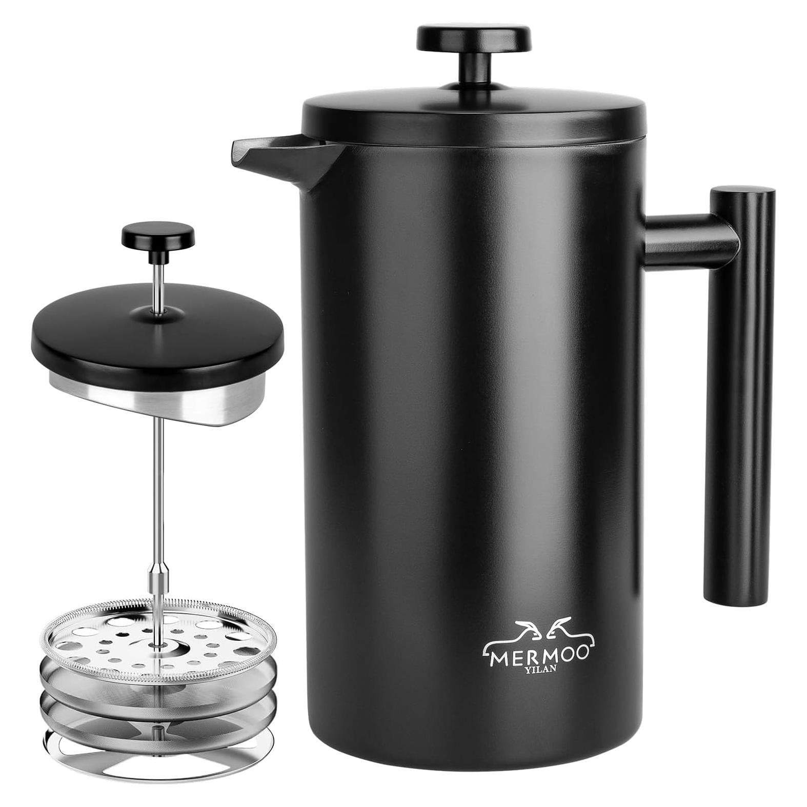 Prensa Francesa MERMOO YILAN 1L Acero Inoxidable Doble Aislado