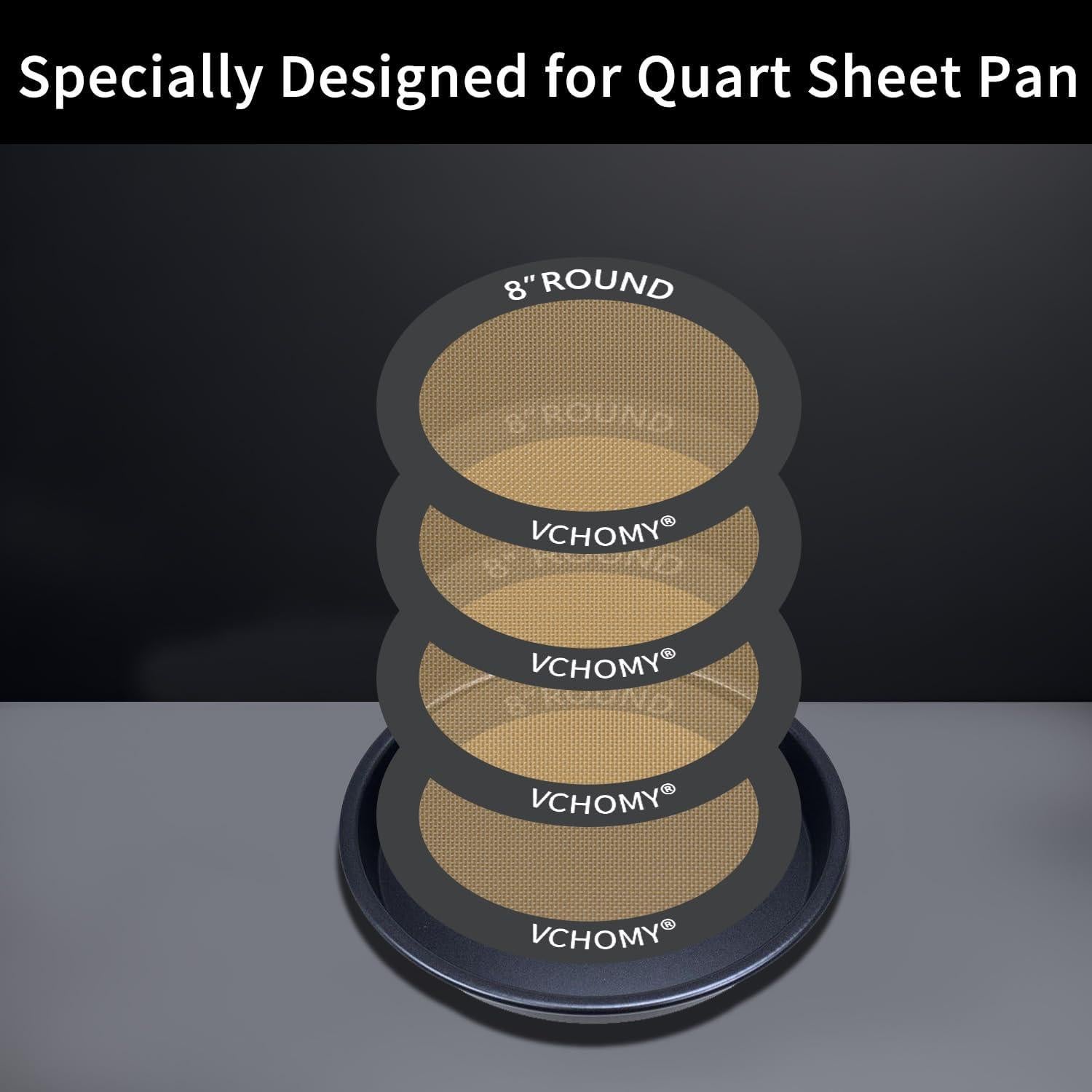 Mats de Hornear de Silicona VCHOMY 20.32 cm Antiadherente