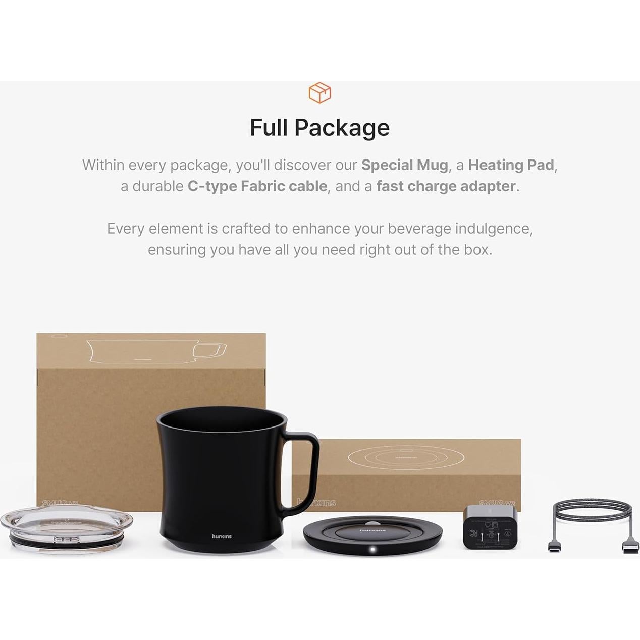 Calentador de Tazas Hurkins Smug Mug V2 - Control Temperatura 55 °C