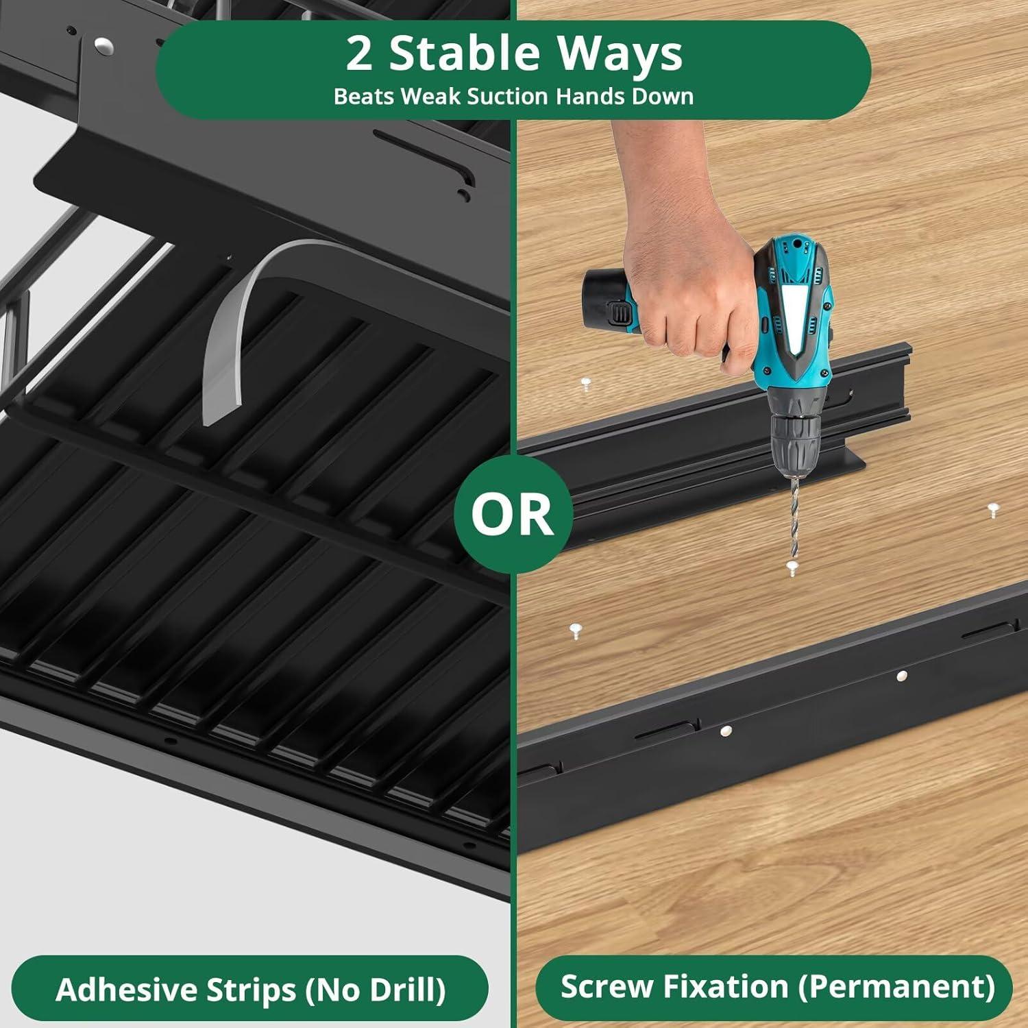 Organizador Bajo el Fregadero Xumilas 60Lbs 2-Pack Negro