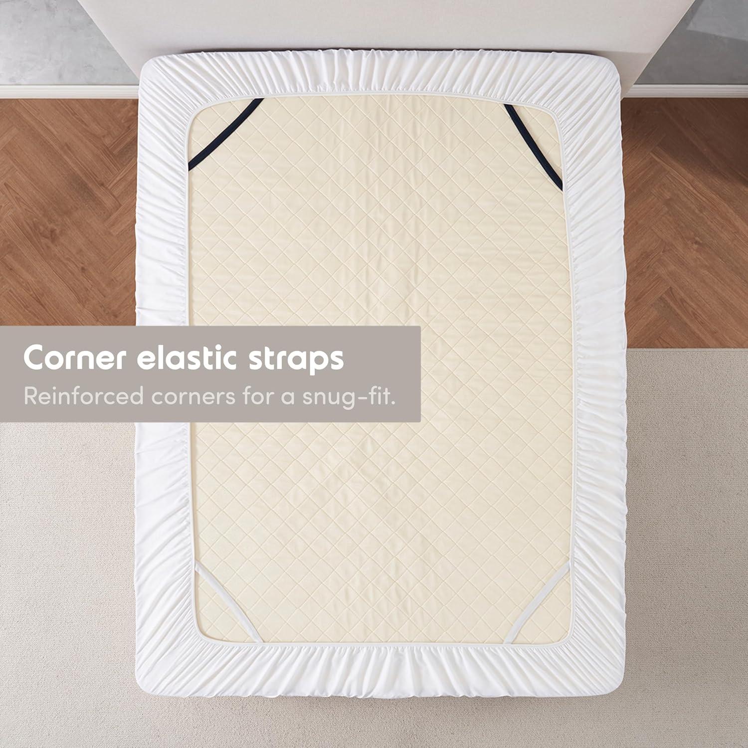 Sábana Ajustable Twin Nestl Blanca Microfibra 24" Profunda