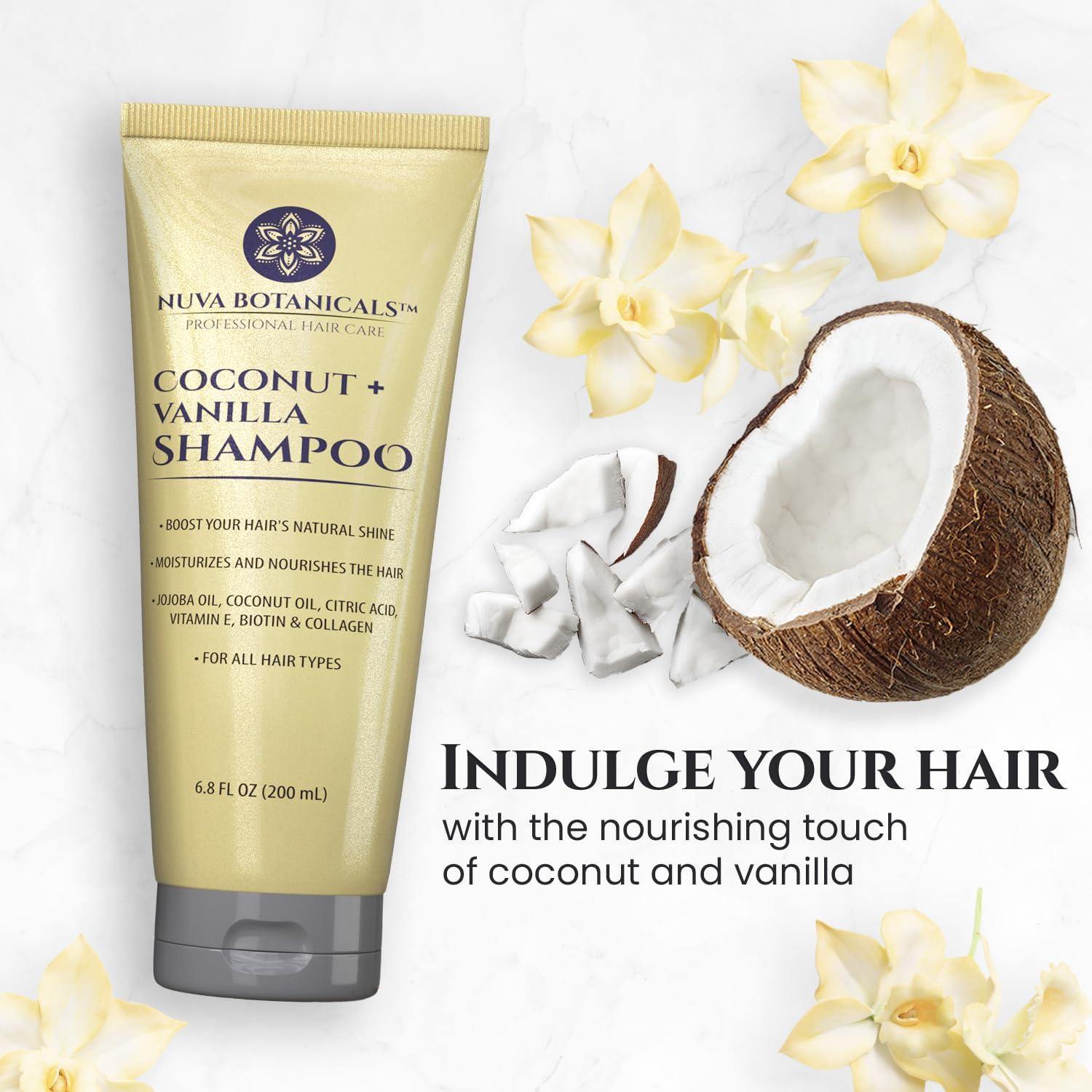 Set Champú y Acondicionador Nuva Botanicals 192ml Coco Vainilla