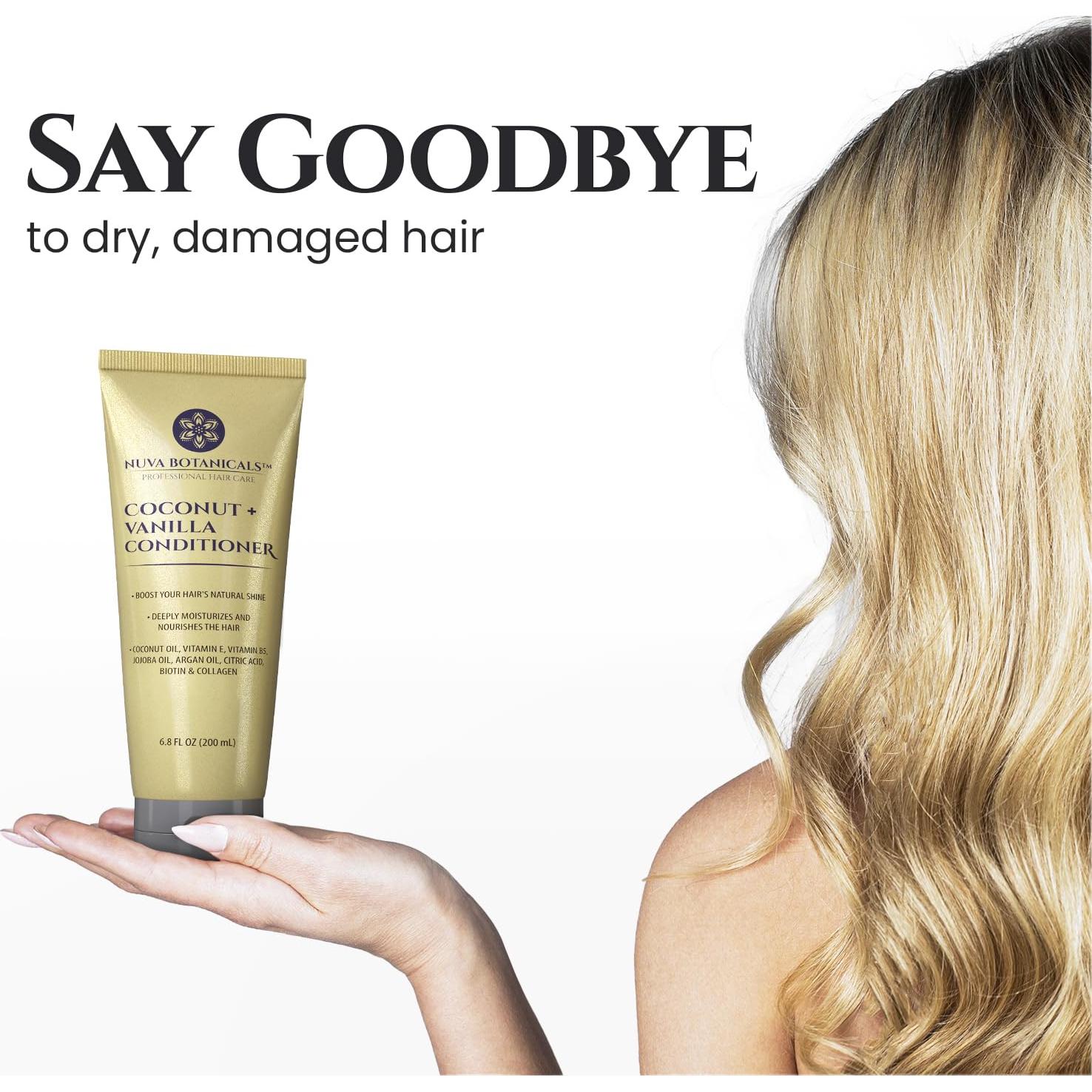 Set Champú y Acondicionador Nuva Botanicals 192ml Coco Vainilla