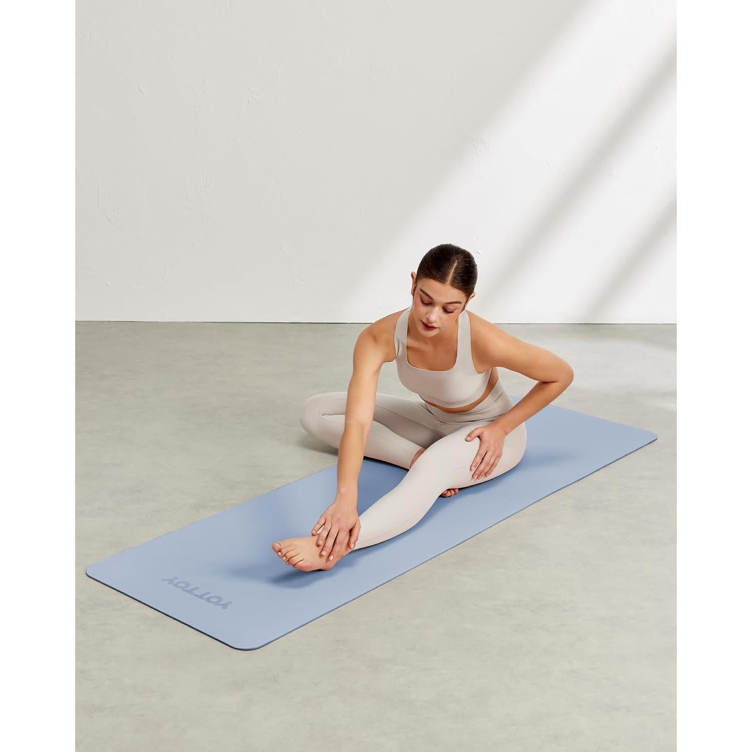 Esterilla de Yoga YOTTOY Antideslizante 183x61cm Azul