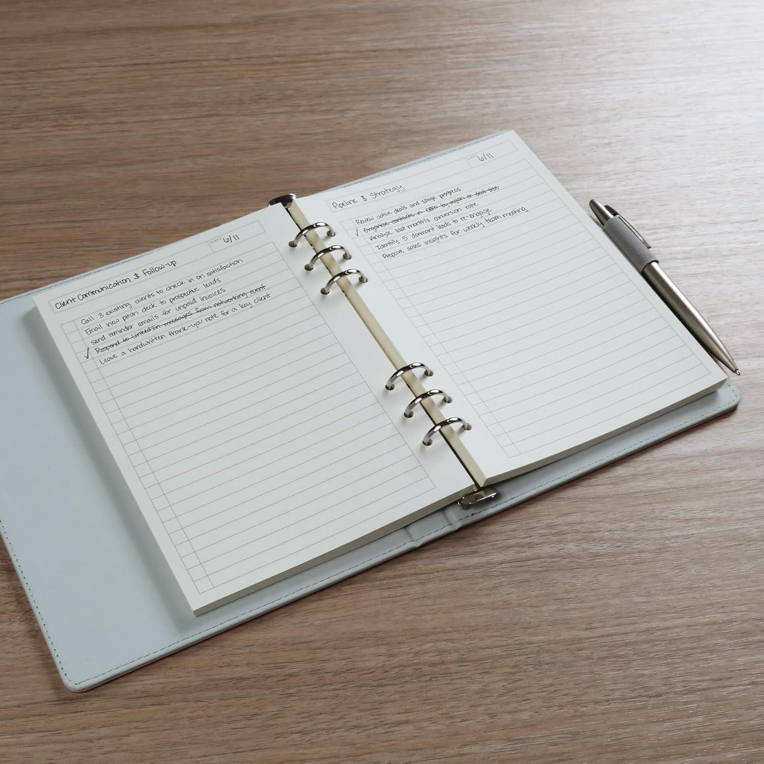 Papel de Repuesto A5 Oxford 120 Hojas Rayado Marfil