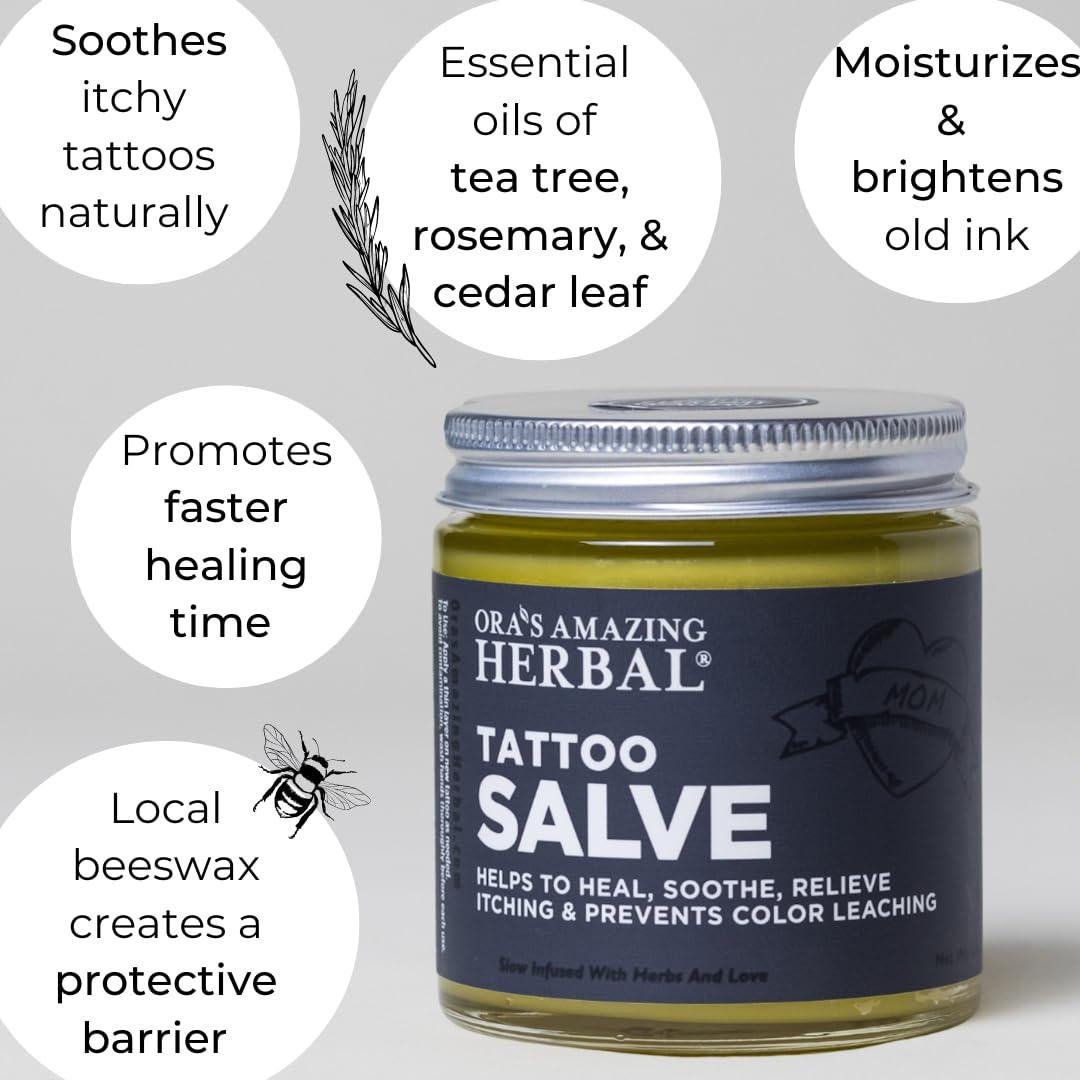 Set Cuidado Posterior Tatuajes Increíble Herbal de Ora - Natural