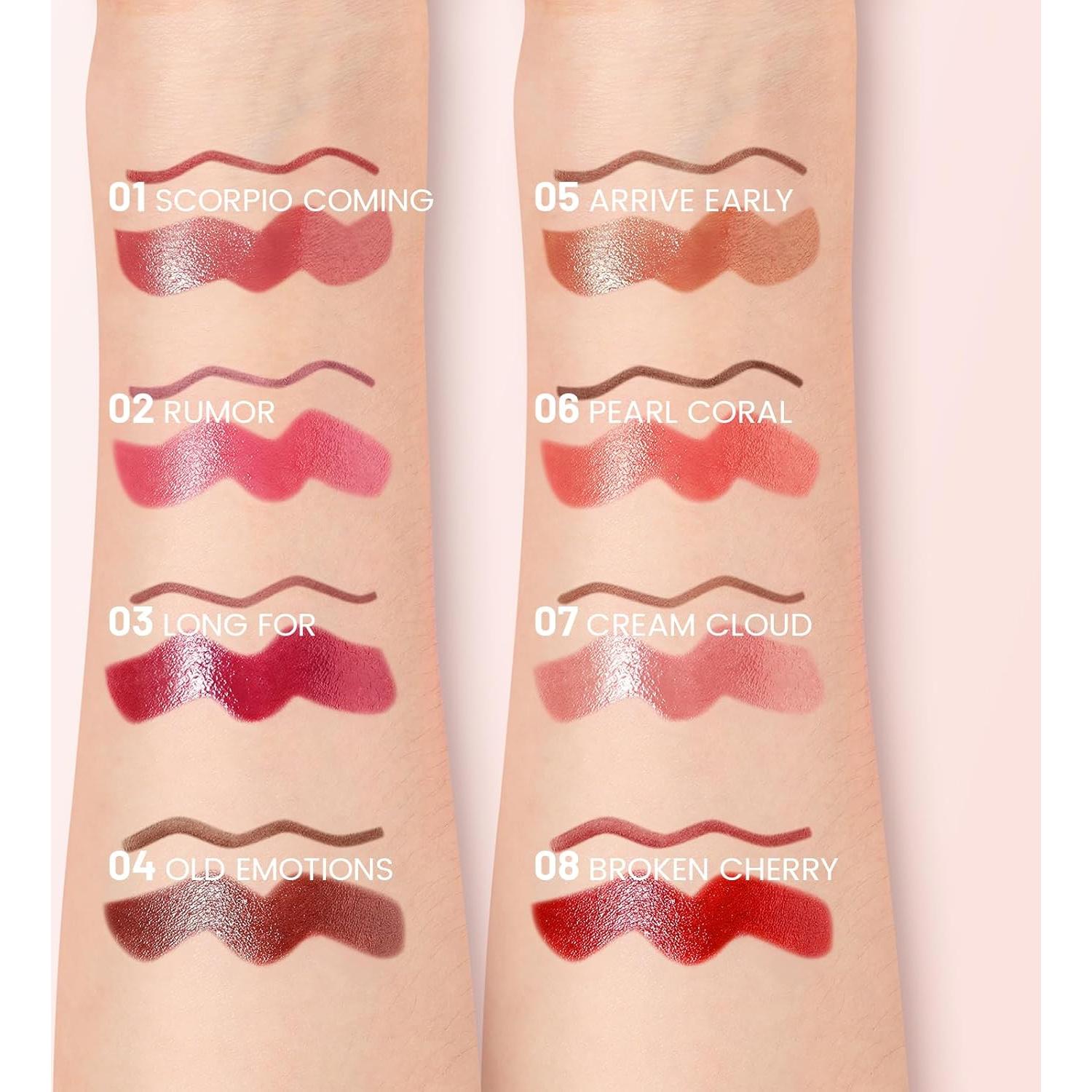 Combo de 2 Piezas de Pintalabios y Lápiz de Labios Pudaier