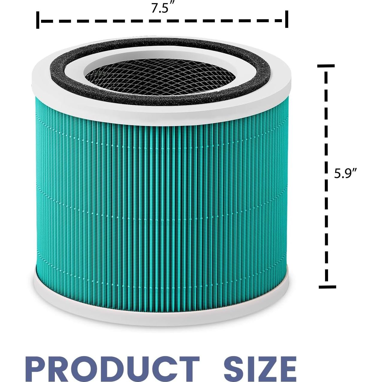 Paquete de 2 Filtros de Reemplazo XTPOINT para LEVOIT Core 300