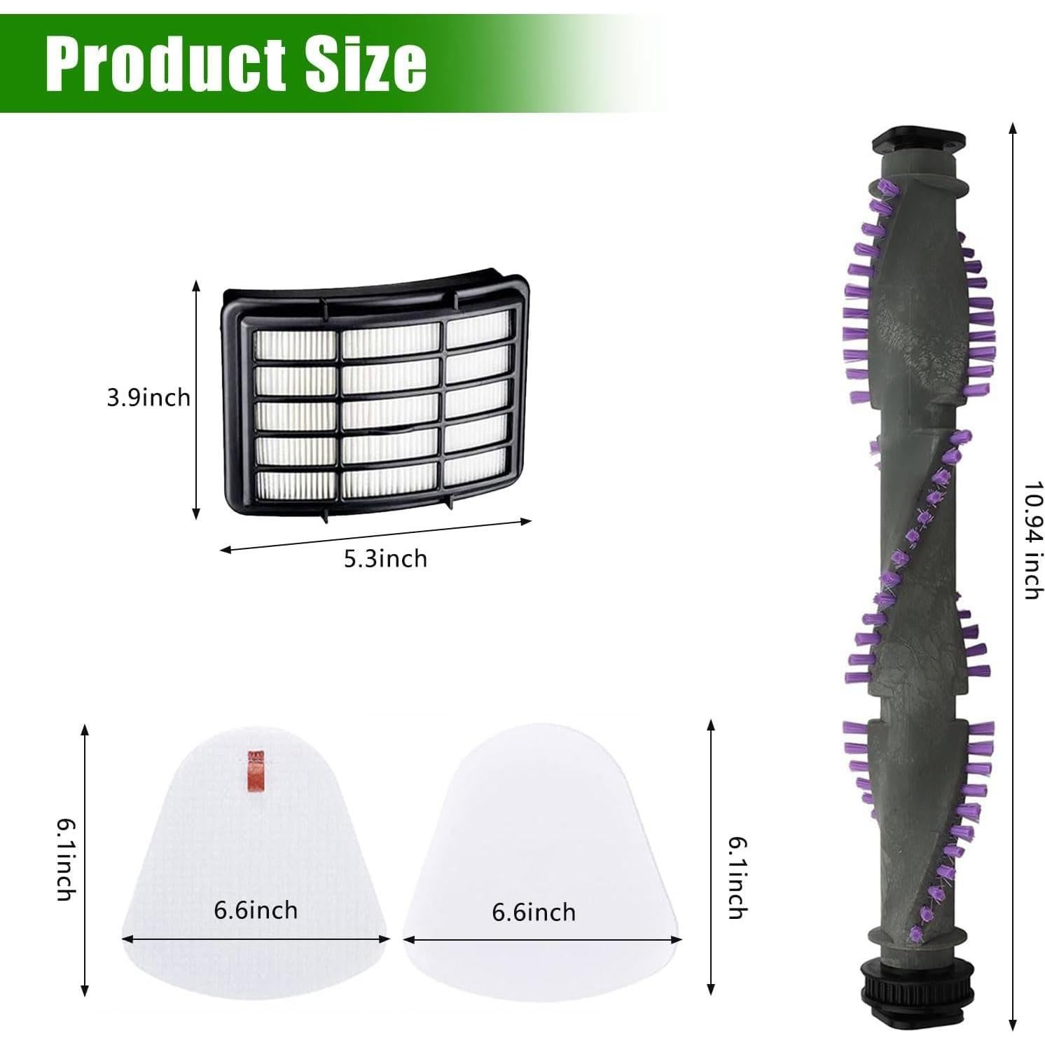 Repuestos MZY LLC para Aspiradora Shark Lift Away NV350 NV358 - 2 Filtros Hepa + 4 Espumas + 1 Rodillo