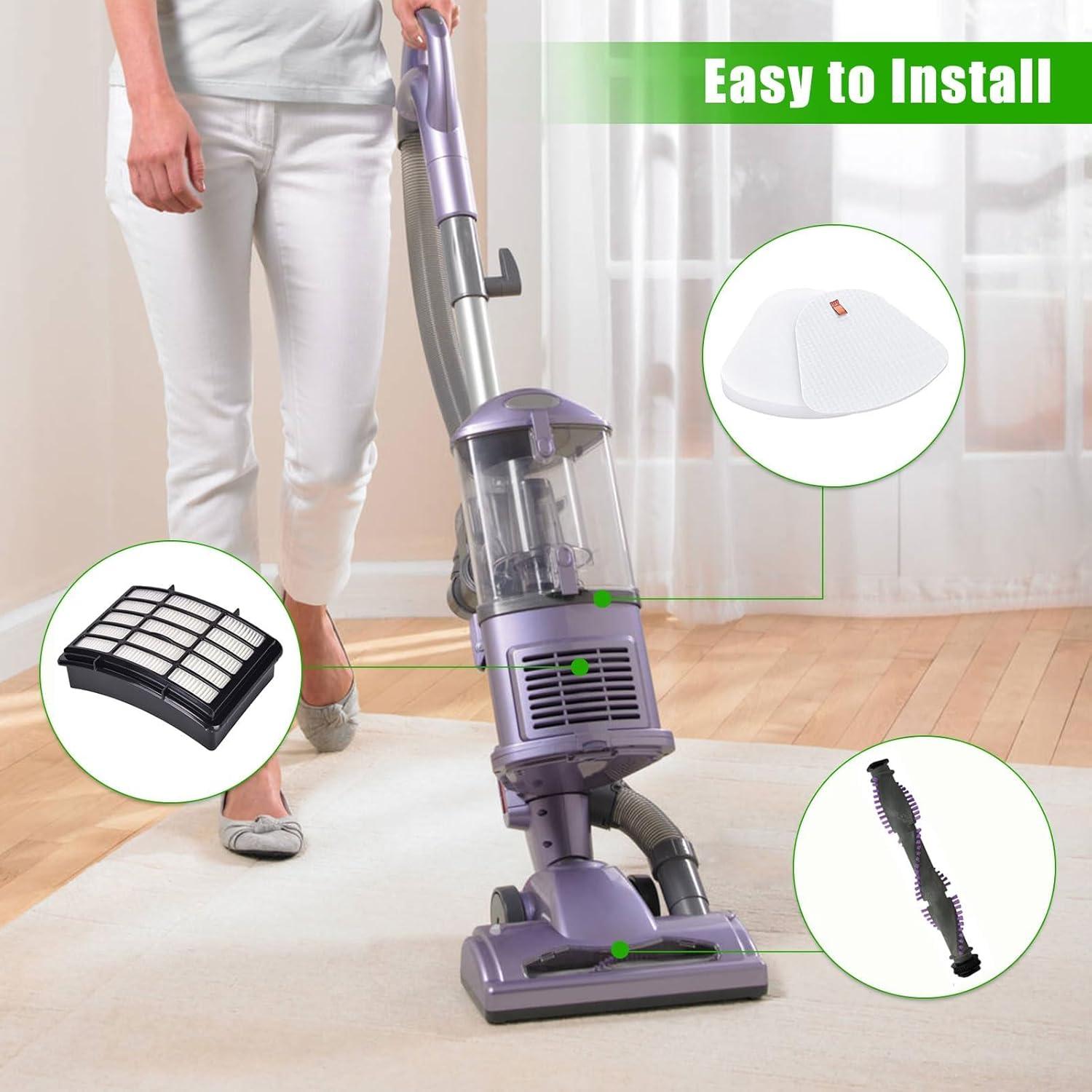 Repuestos MZY LLC para Aspiradora Shark Lift Away NV350 NV358 - 2 Filtros Hepa + 4 Espumas + 1 Rodillo