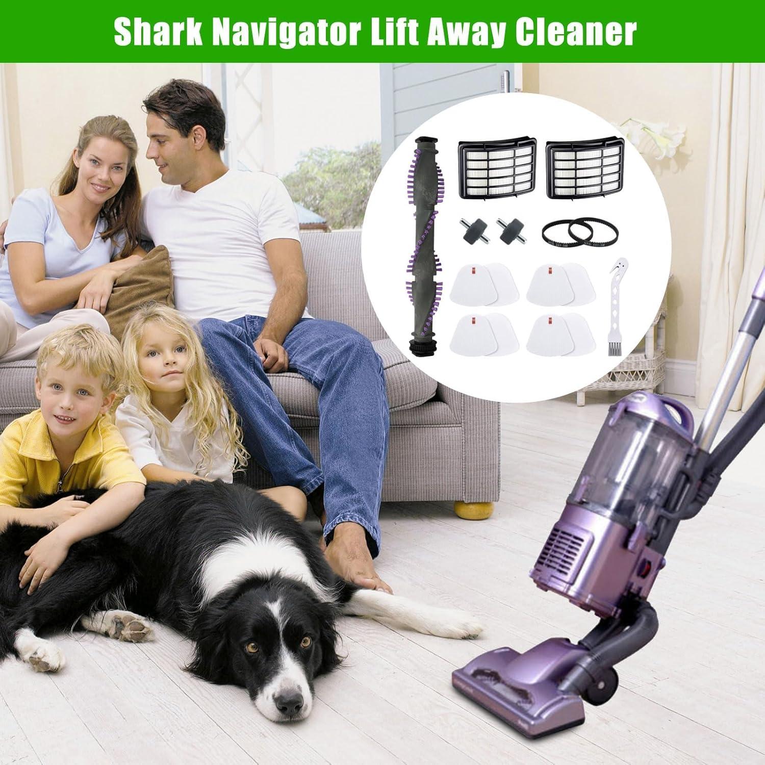 Repuestos MZY LLC para Aspiradora Shark Lift Away NV350 NV358 - 2 Filtros Hepa + 4 Espumas + 1 Rodillo