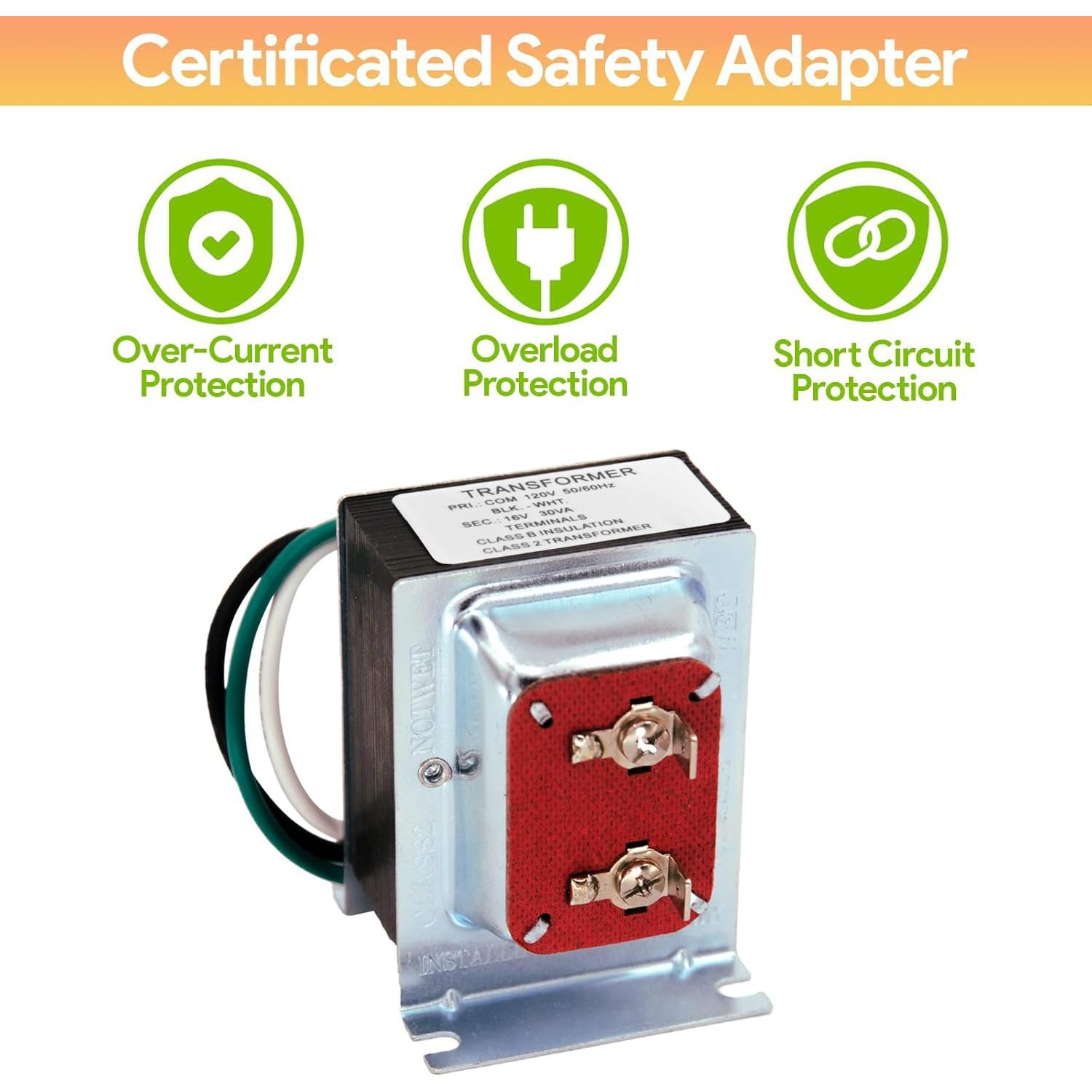 Transformador de Timbre 16V ChooKaChoo 30VA Compatible Ring